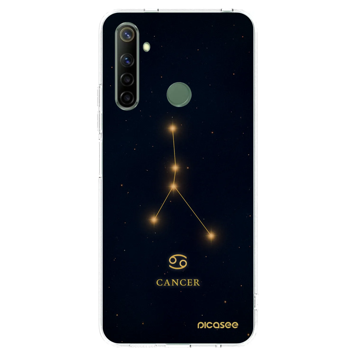 Picasee Realme 5 Hülle - Transparentes Silikon - CANCER