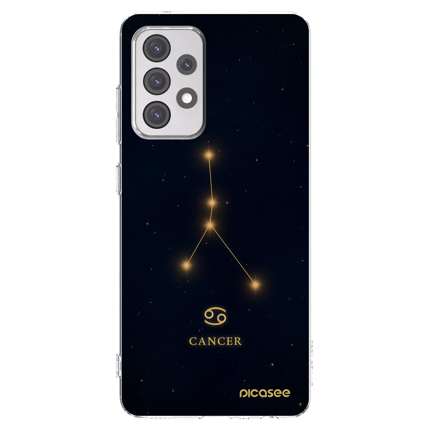 Picasee Samsung Galaxy A52 5G A525F Hülle - Transparentes Silikon - CANCER