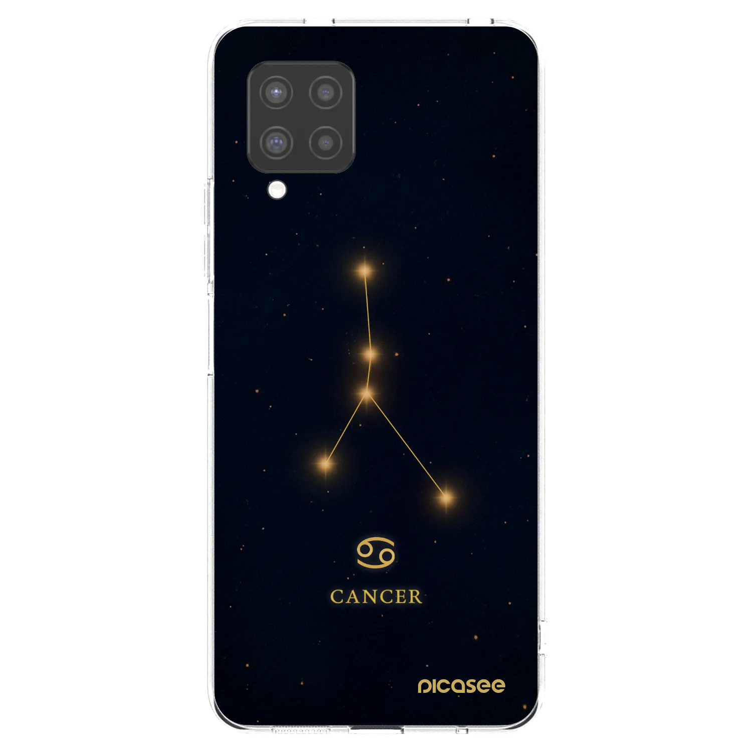 Picasee Samsung Galaxy A42 A426B Hülle - Transparentes Silikon - CANCER