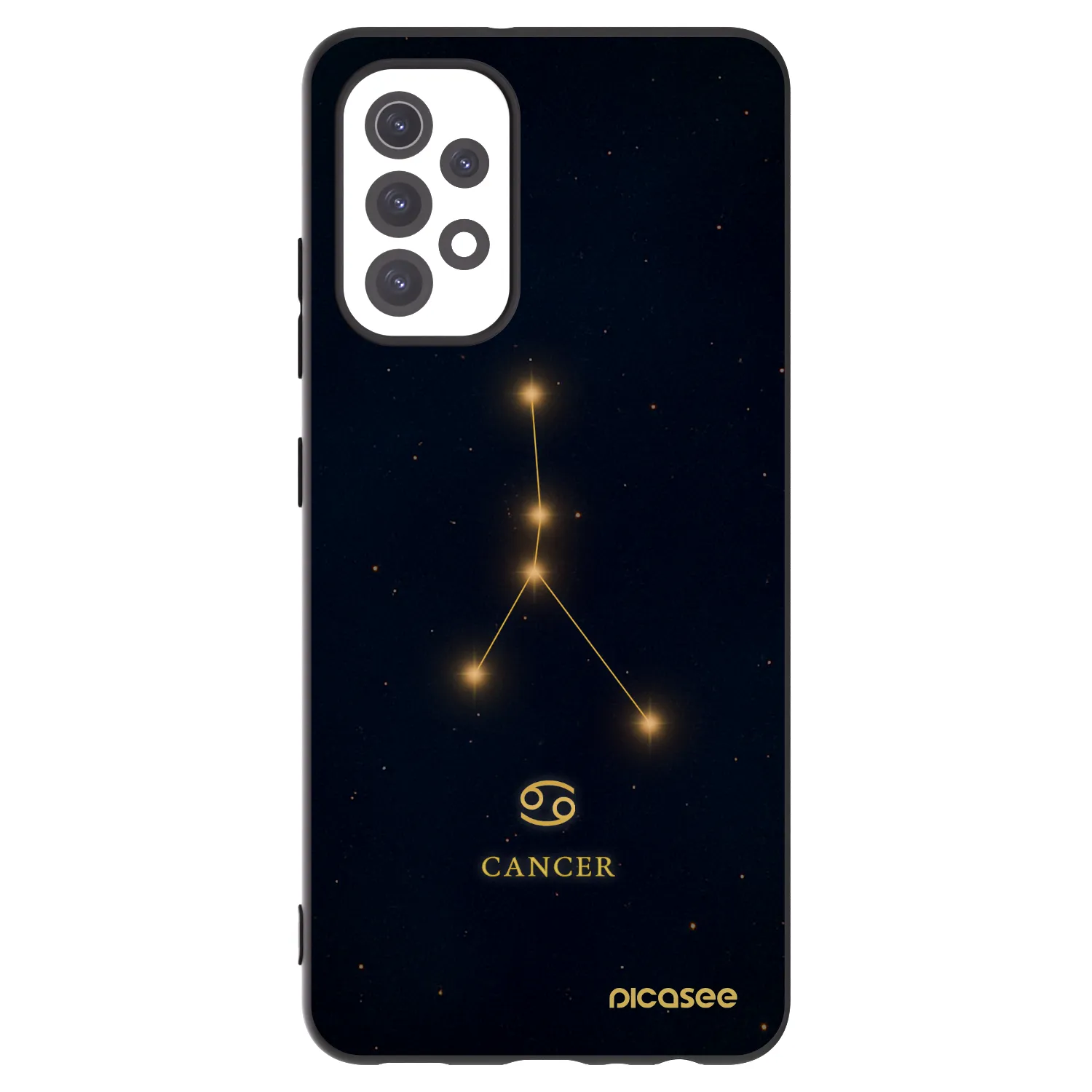 Picasee Samsung Galaxy A32 5G A326B Hülle - Schwarzes Silikon - CANCER