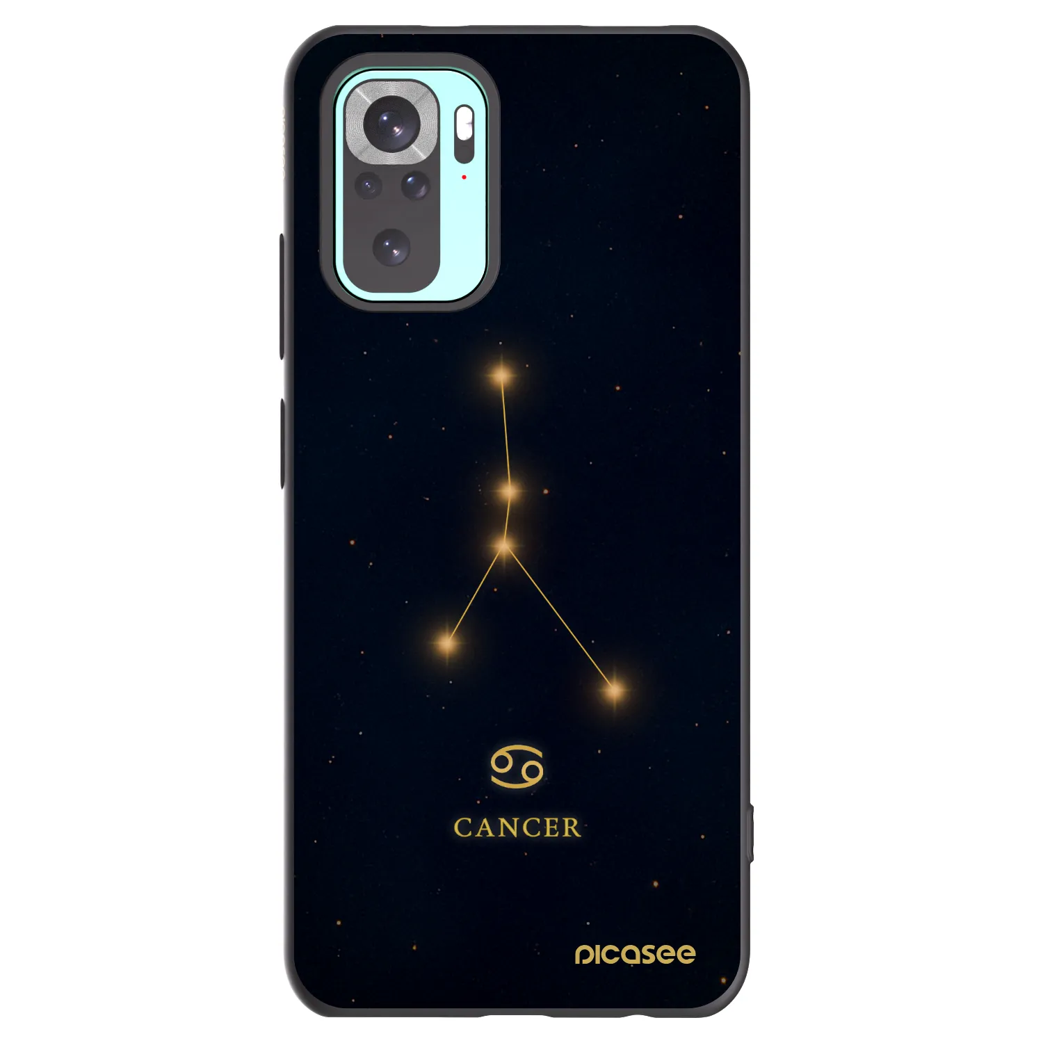Picasee Xiaomi Redmi Note 10 Pro Hülle - Schwarzes Silikon - CANCER