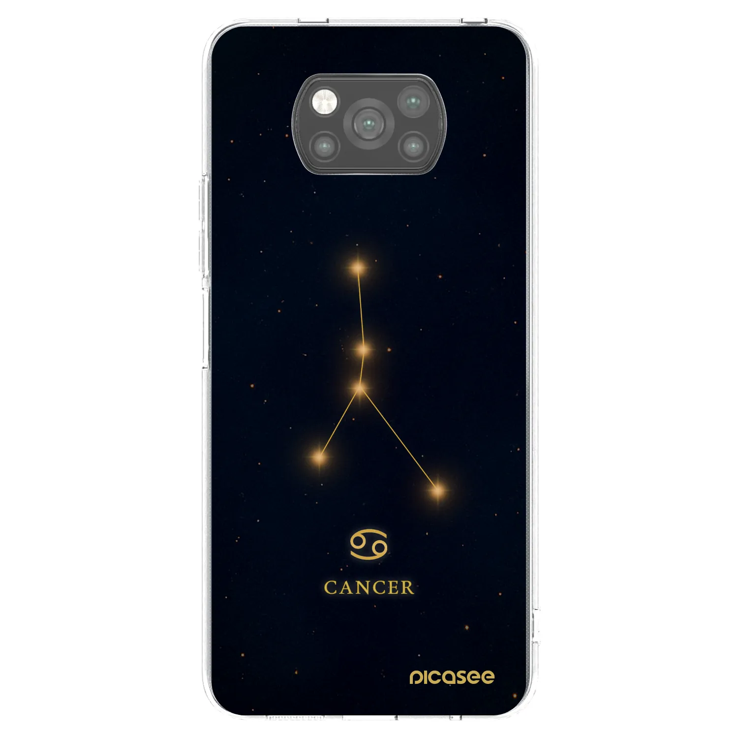 Picasee Xiaomi Poco X3 Pro Hülle - Schwarzes Silikon - CANCER