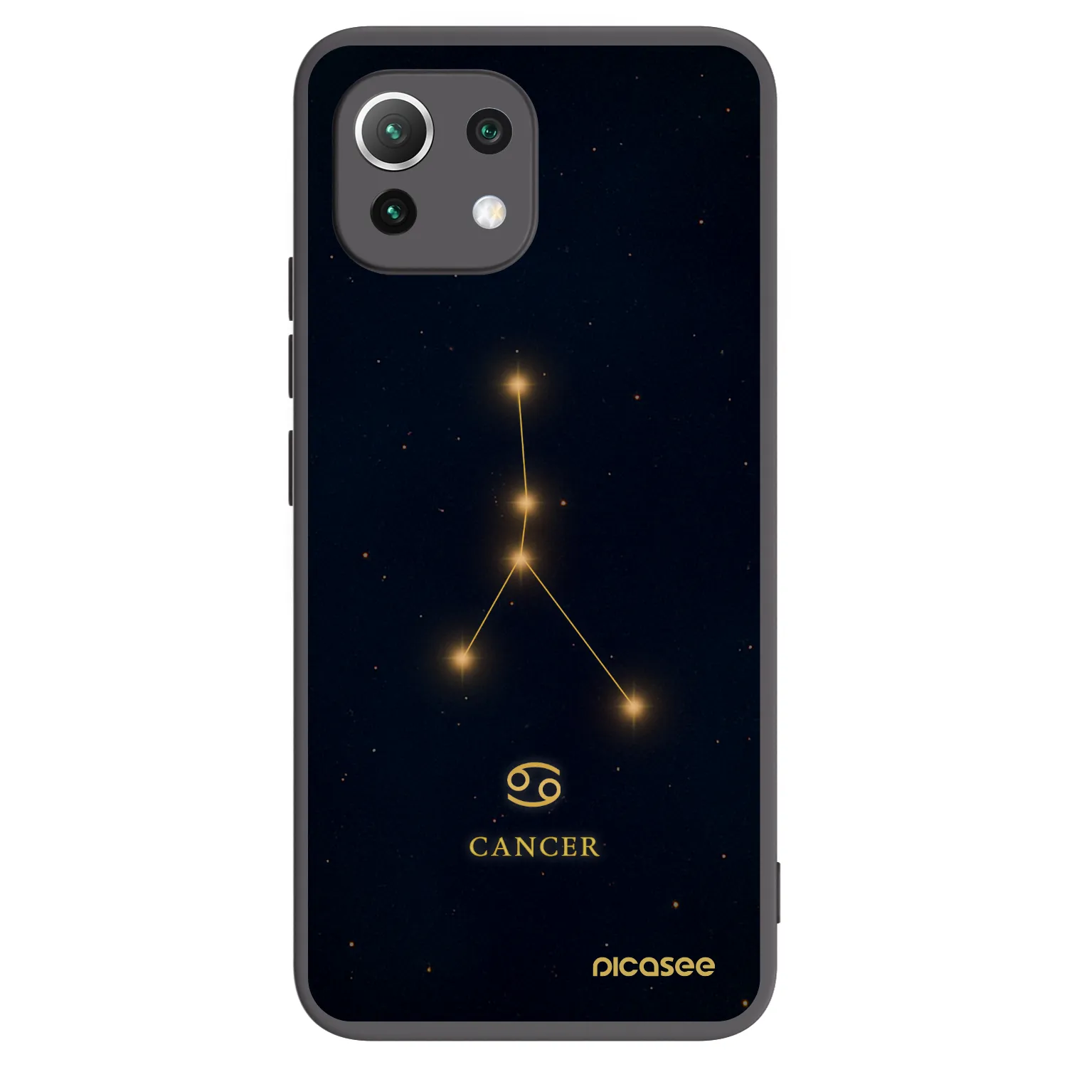 Picasee Xiaomi Mi 11 Lite Hülle - Schwarzes Silikon - CANCER
