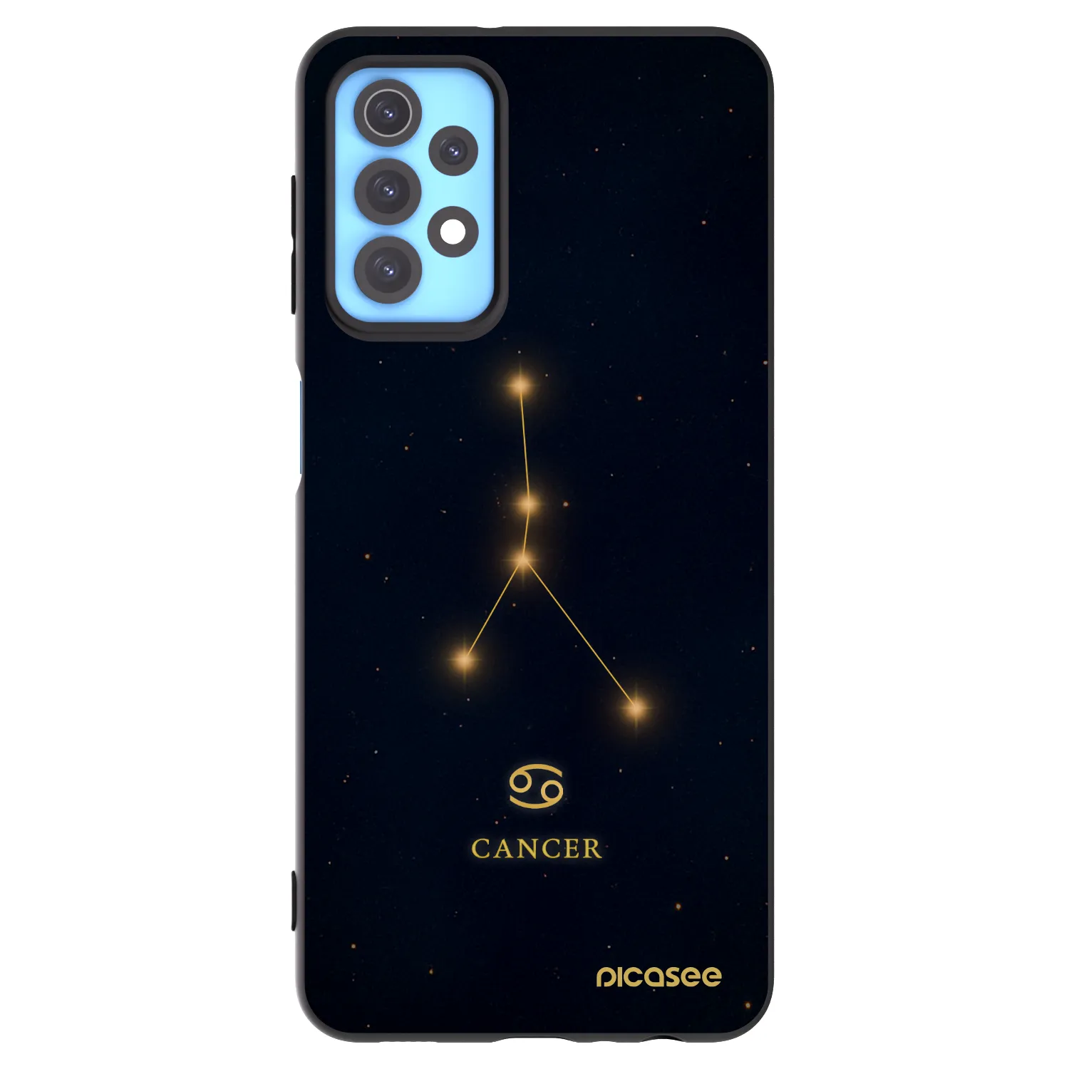 Picasee Samsung Galaxy A32 4G SM-A325F Hülle - Schwarzes Silikon - CANCER
