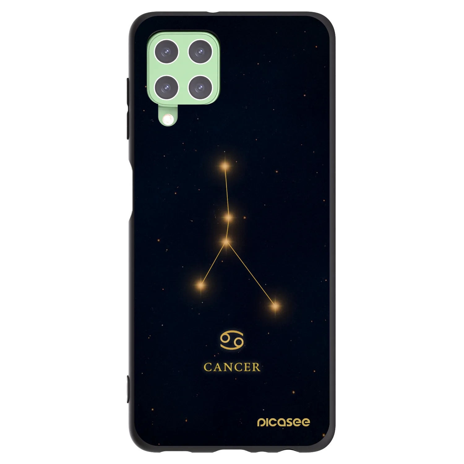 Picasee Samsung Galaxy A22 A225F 4G Hülle - Schwarzes Silikon - CANCER