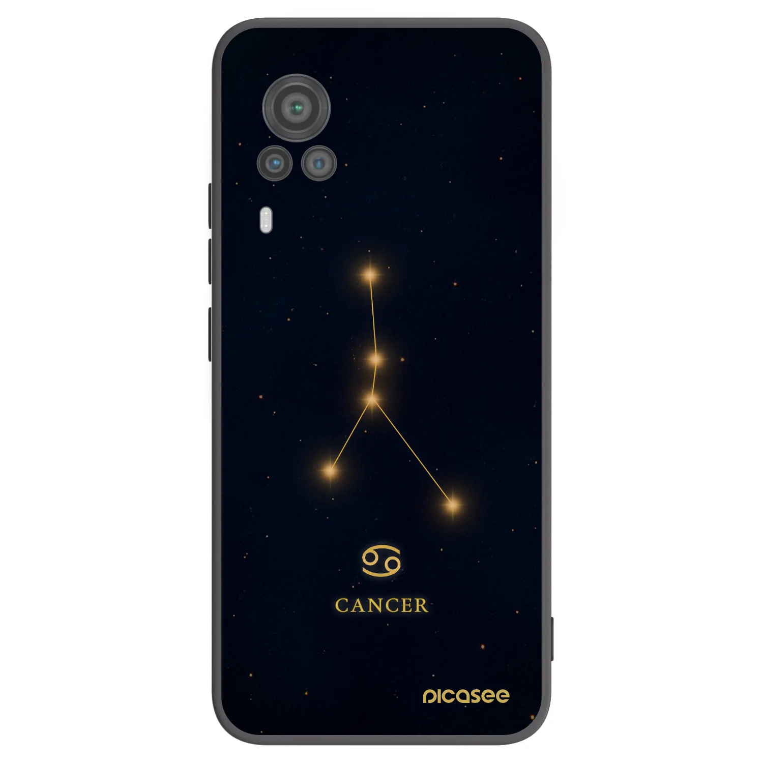 Picasee Vivo X60 Pro 5G Hülle - Schwarzes Silikon - CANCER