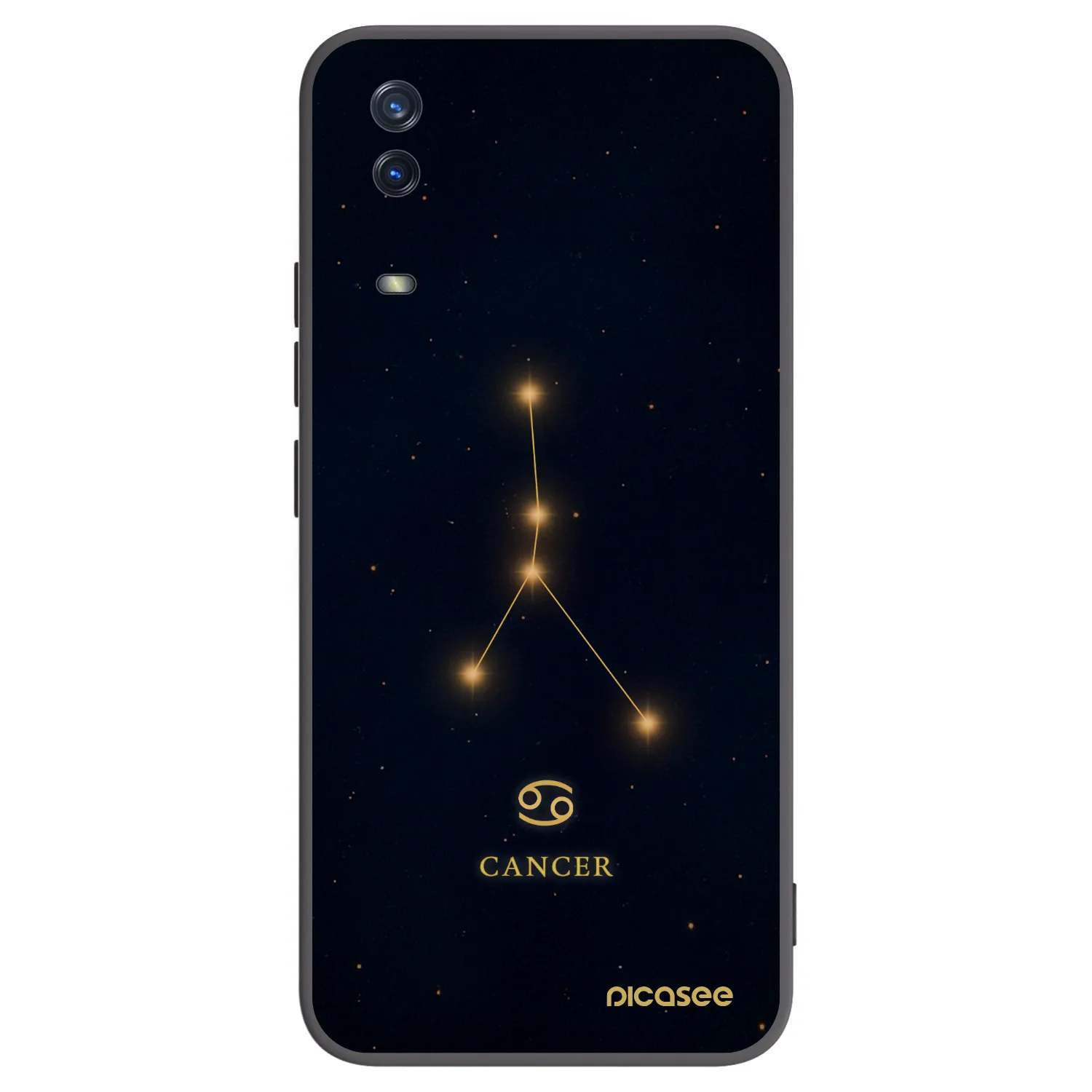 Picasee Vivo Y11s Hülle - Schwarzes Silikon - CANCER