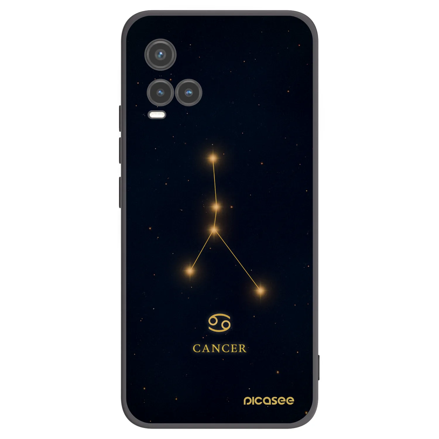 Picasee Vivo Y33s Hülle - Schwarzes Silikon - CANCER