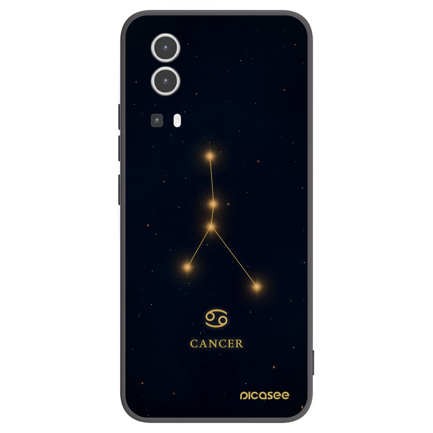 Picasee Vivo Y72 5G Hülle - Schwarzes Silikon - CANCER