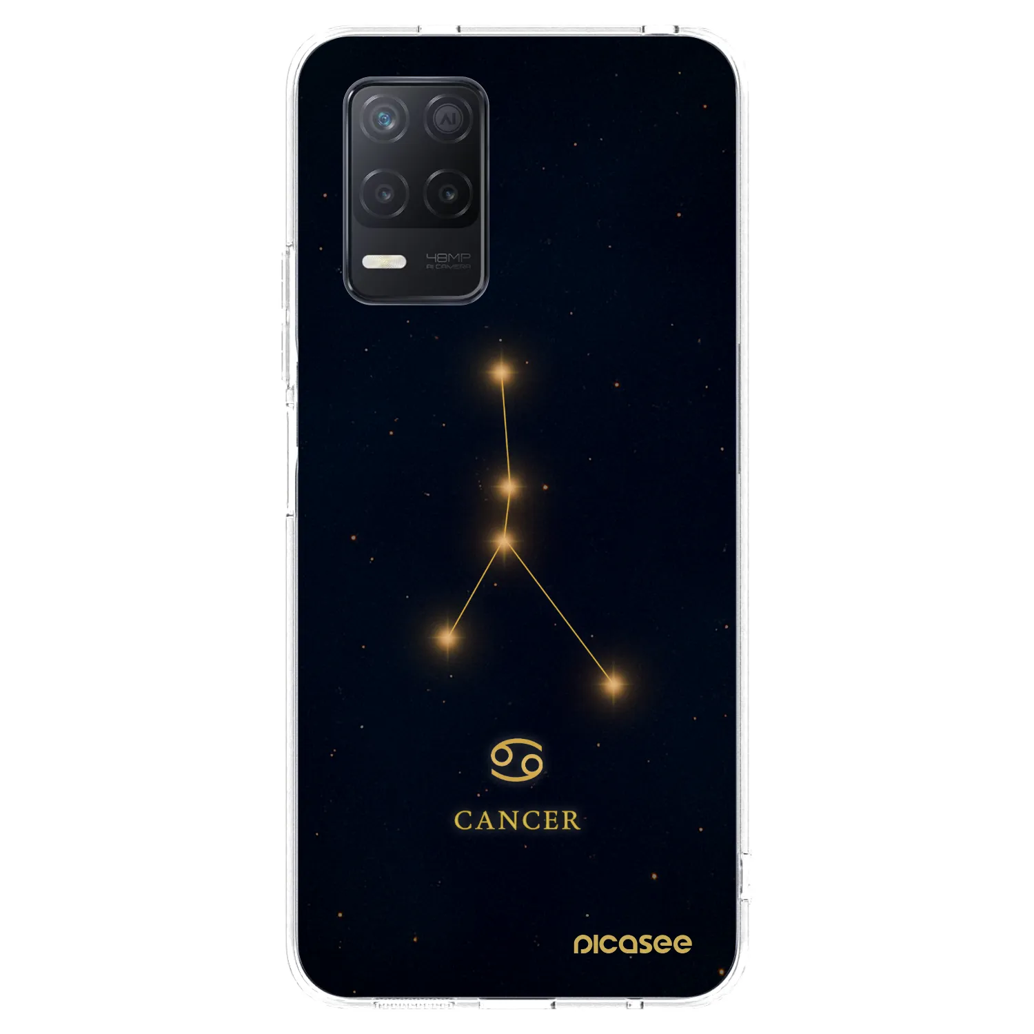 Picasee Realme 8 5G Hülle - Transparentes Silikon - CANCER