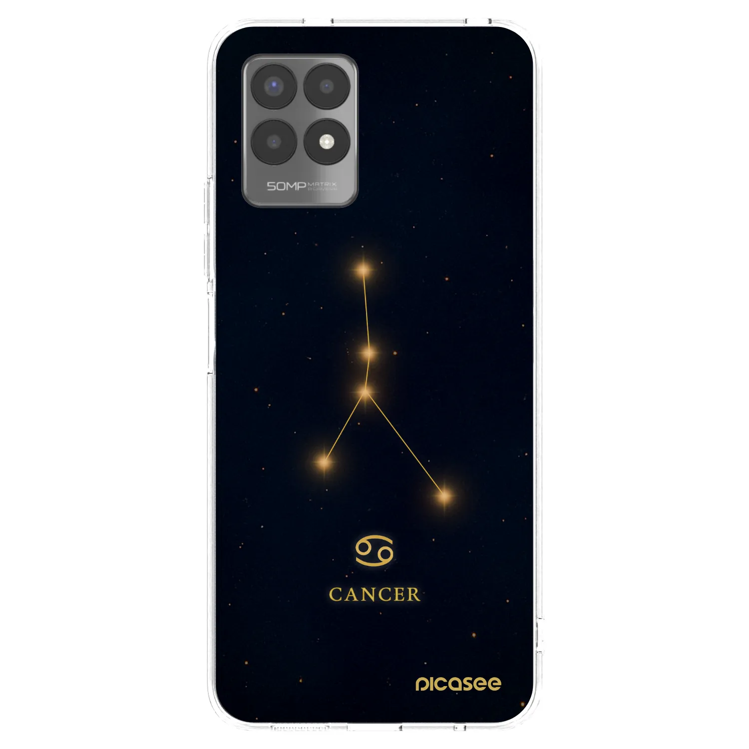 Picasee Realme 8i Hülle - Transparentes Silikon - CANCER