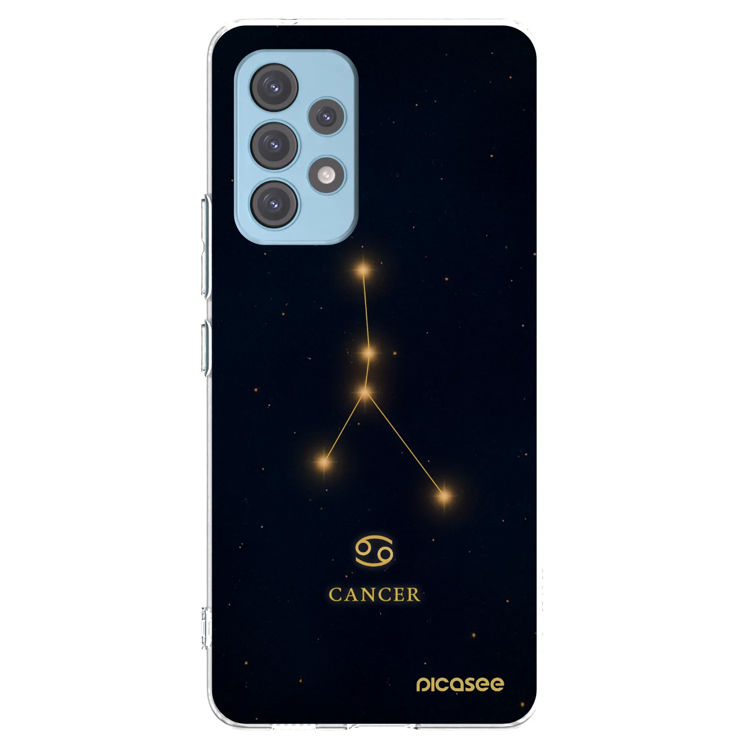 Picasee Samsung Galaxy A53 5G A536 Hülle - Transparentes Silikon - CANCER
