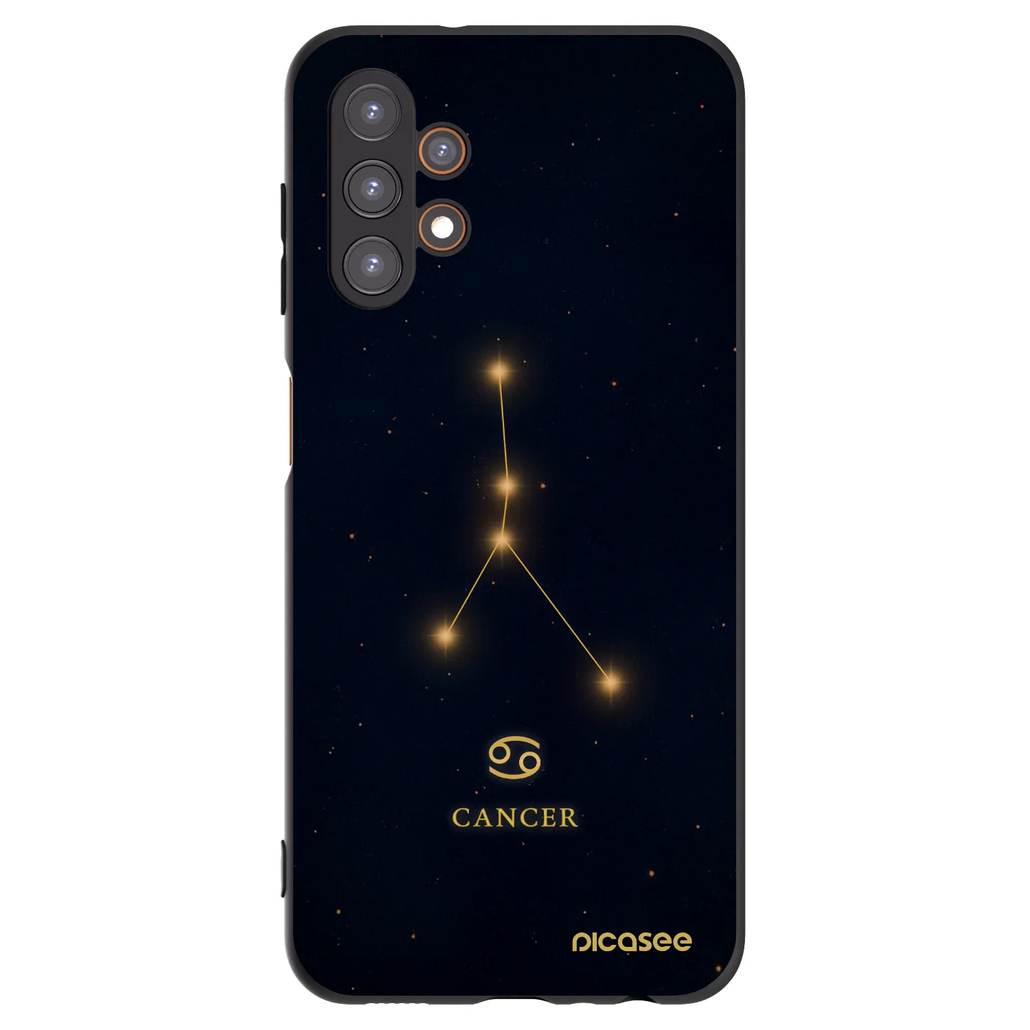 Picasee Samsung Galaxy A13 4G A135 Hülle - Schwarzes Silikon - CANCER