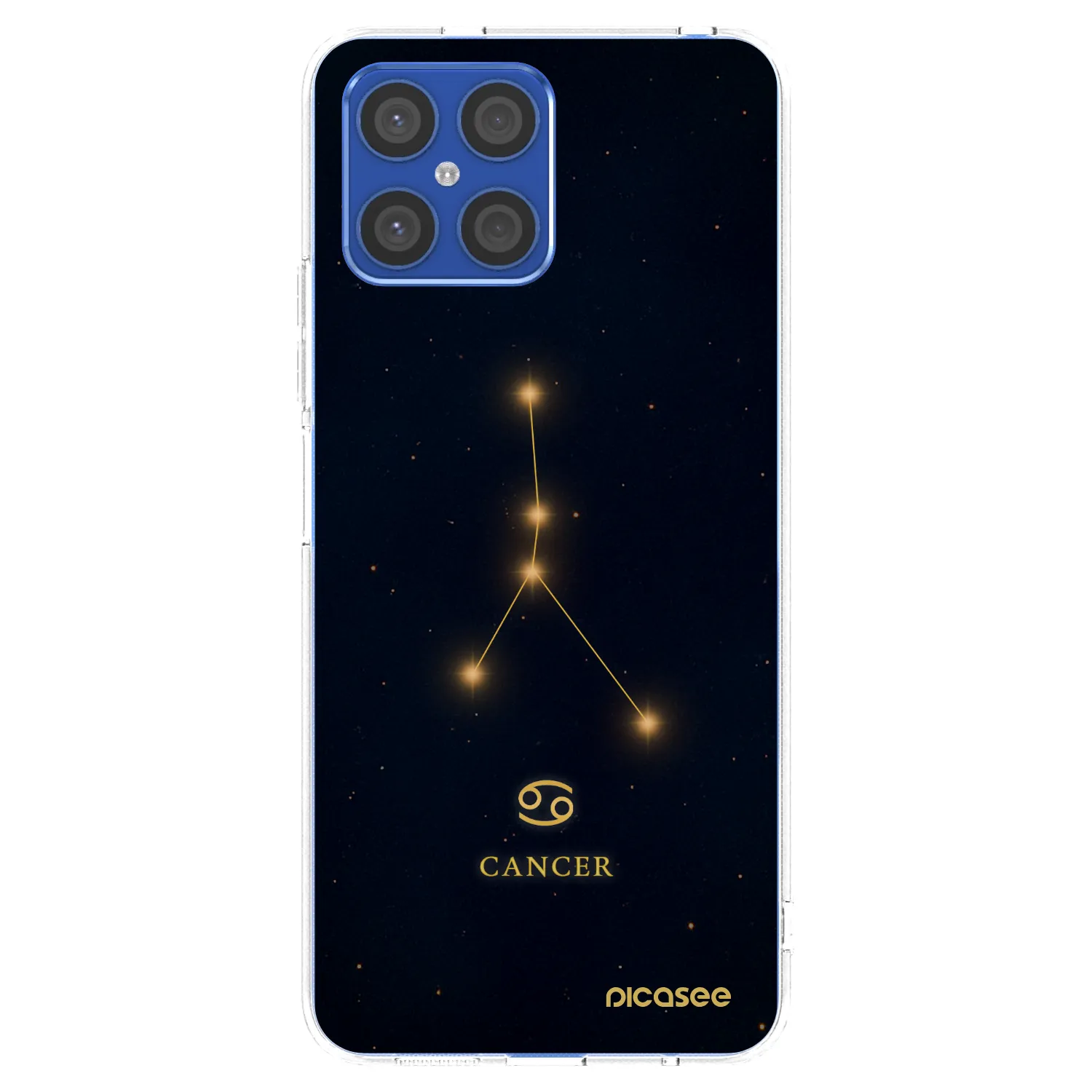 Picasee Honor X8 4G Hülle - Transparentes Silikon - CANCER