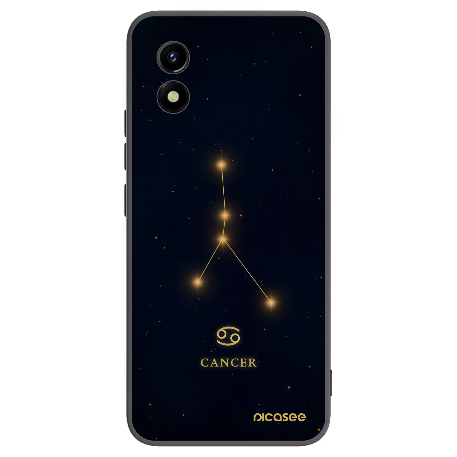 Picasee Vivo Y01 Hülle - Schwarzes Silikon - CANCER