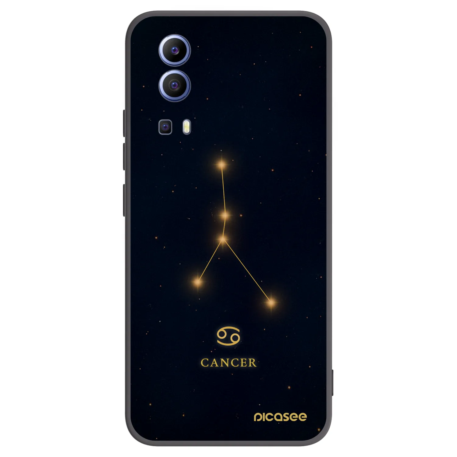 Picasee Vivo Y52 5G Hülle - Schwarzes Silikon - CANCER