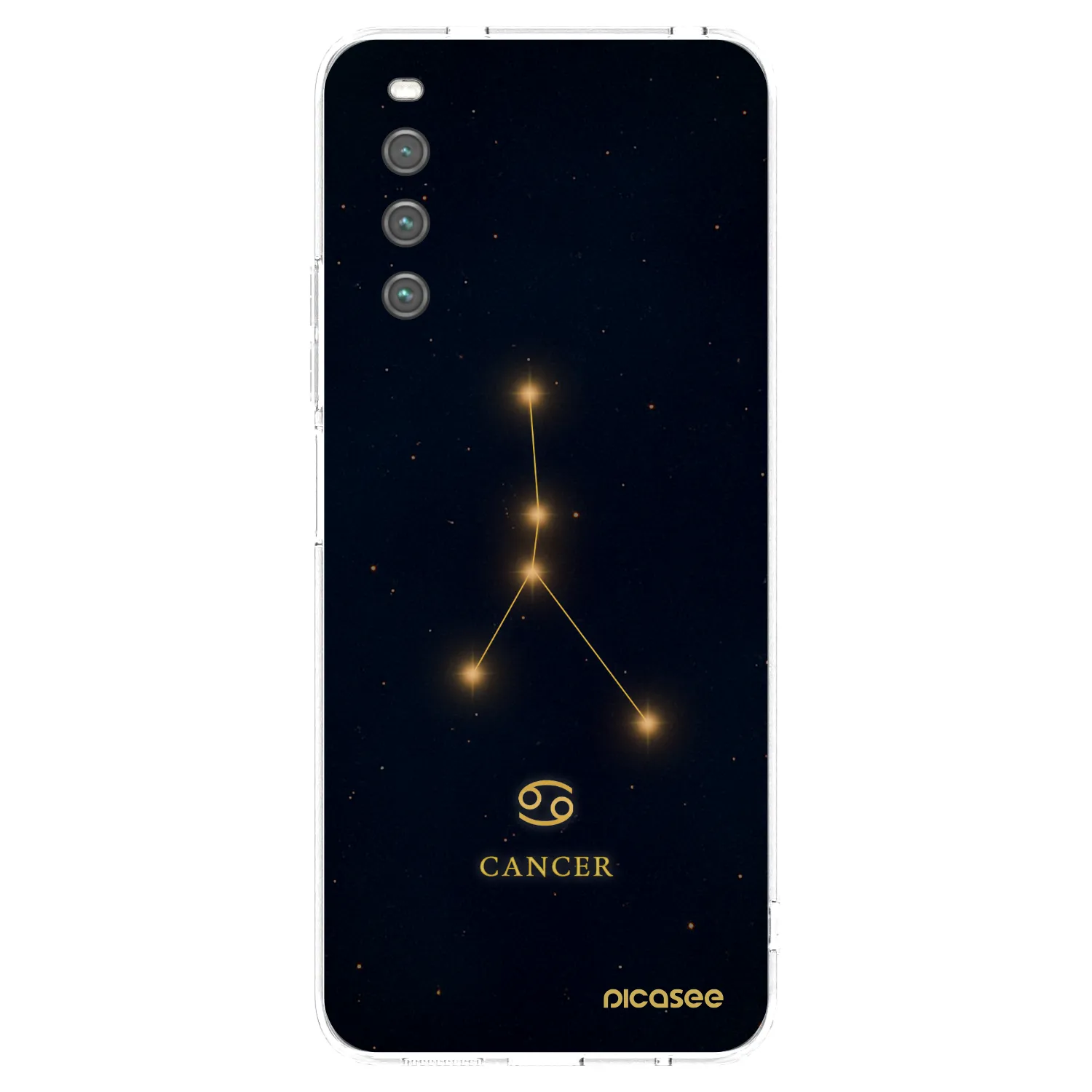 Picasee Sony Xperia 10 IV 5G Hülle - Transparentes Silikon - CANCER