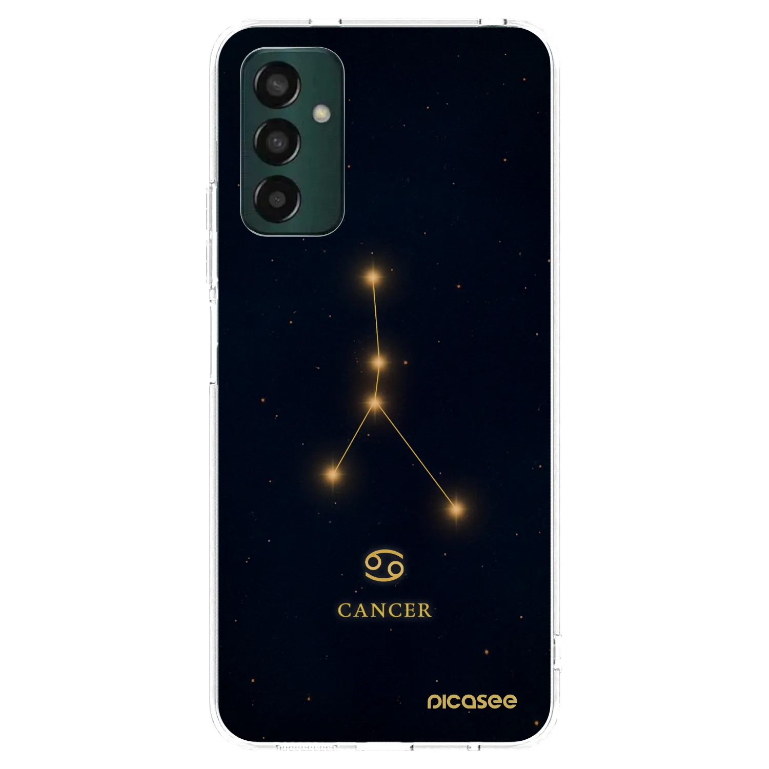 Picasee Samsung Galaxy M13 M135F Hülle - Transparentes Silikon - CANCER