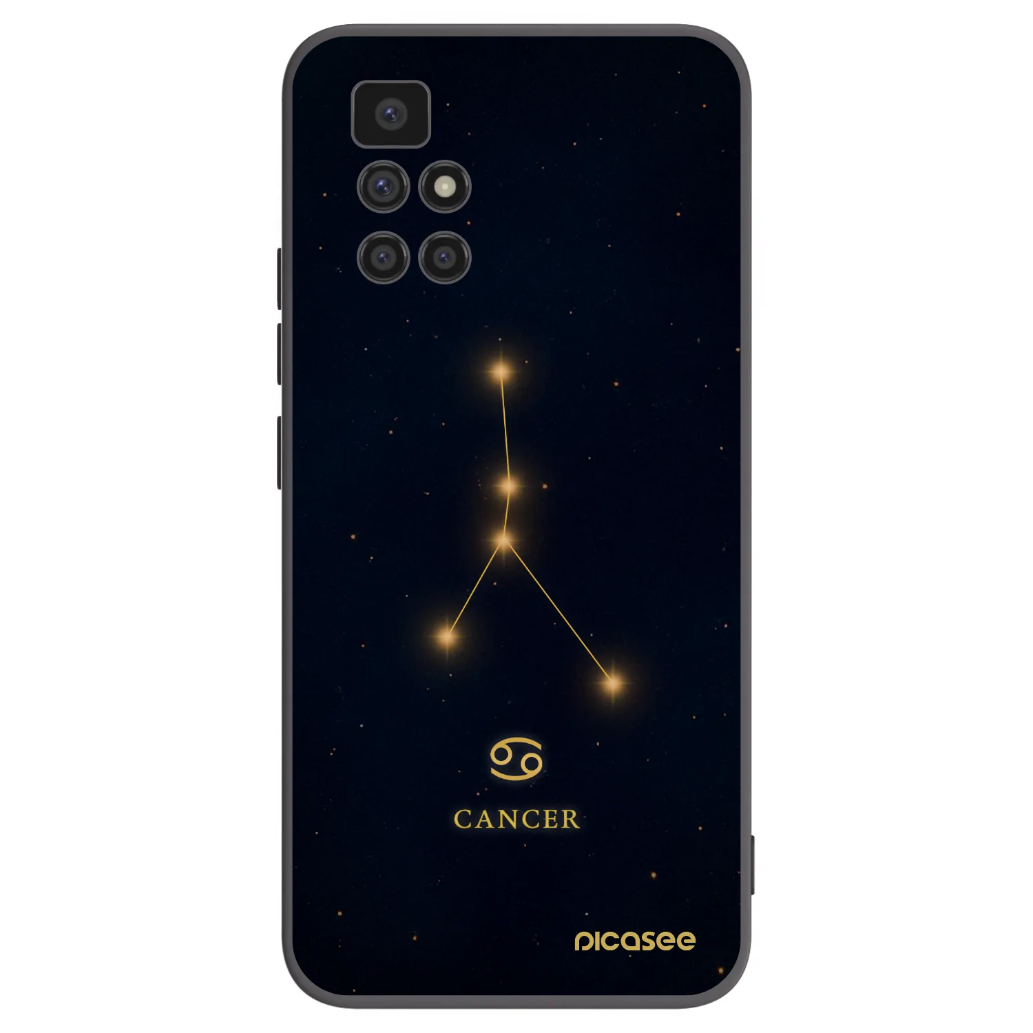 Picasee Xiaomi Redmi 10 (2022) Hülle - Schwarzes Silikon - CANCER