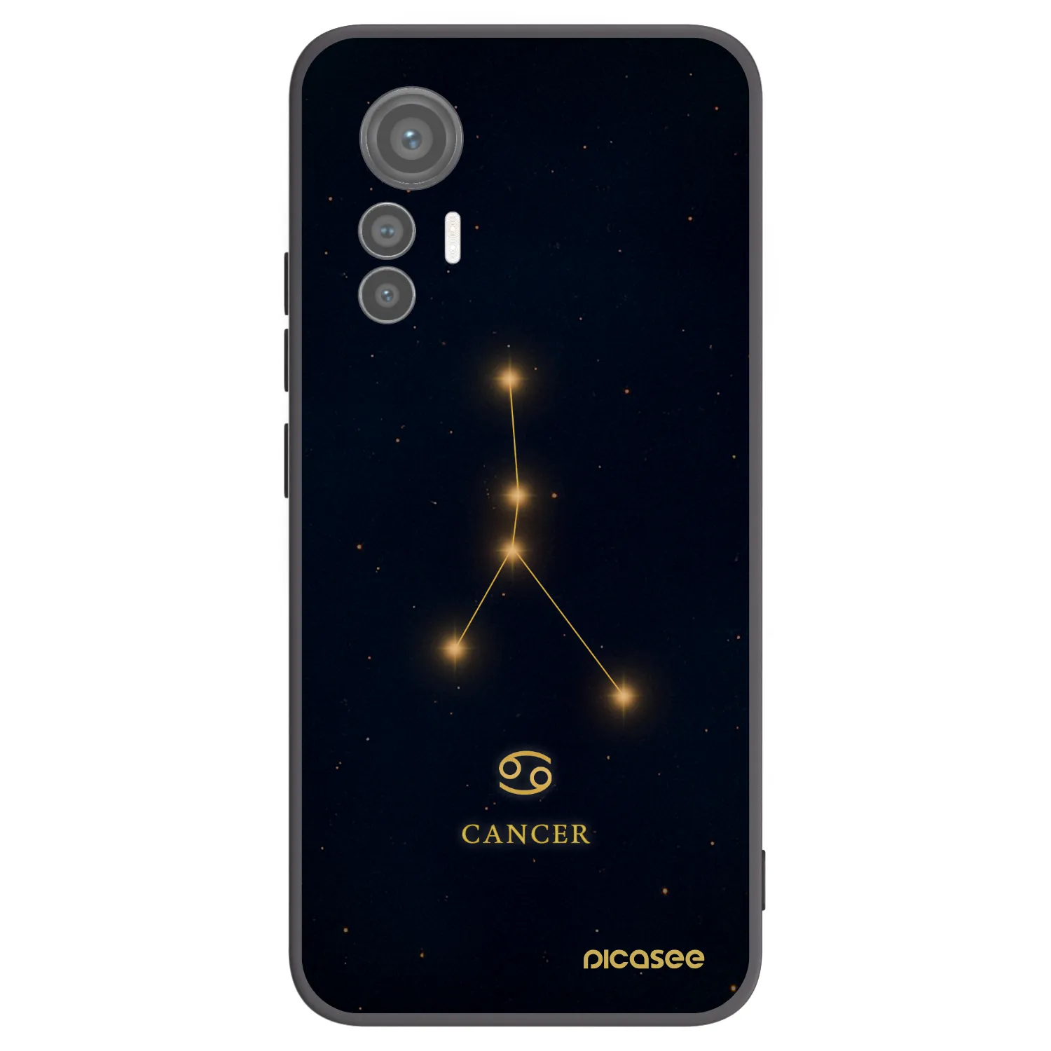 Picasee Xiaomi 12 Lite Hülle - Schwarzes Silikon - CANCER