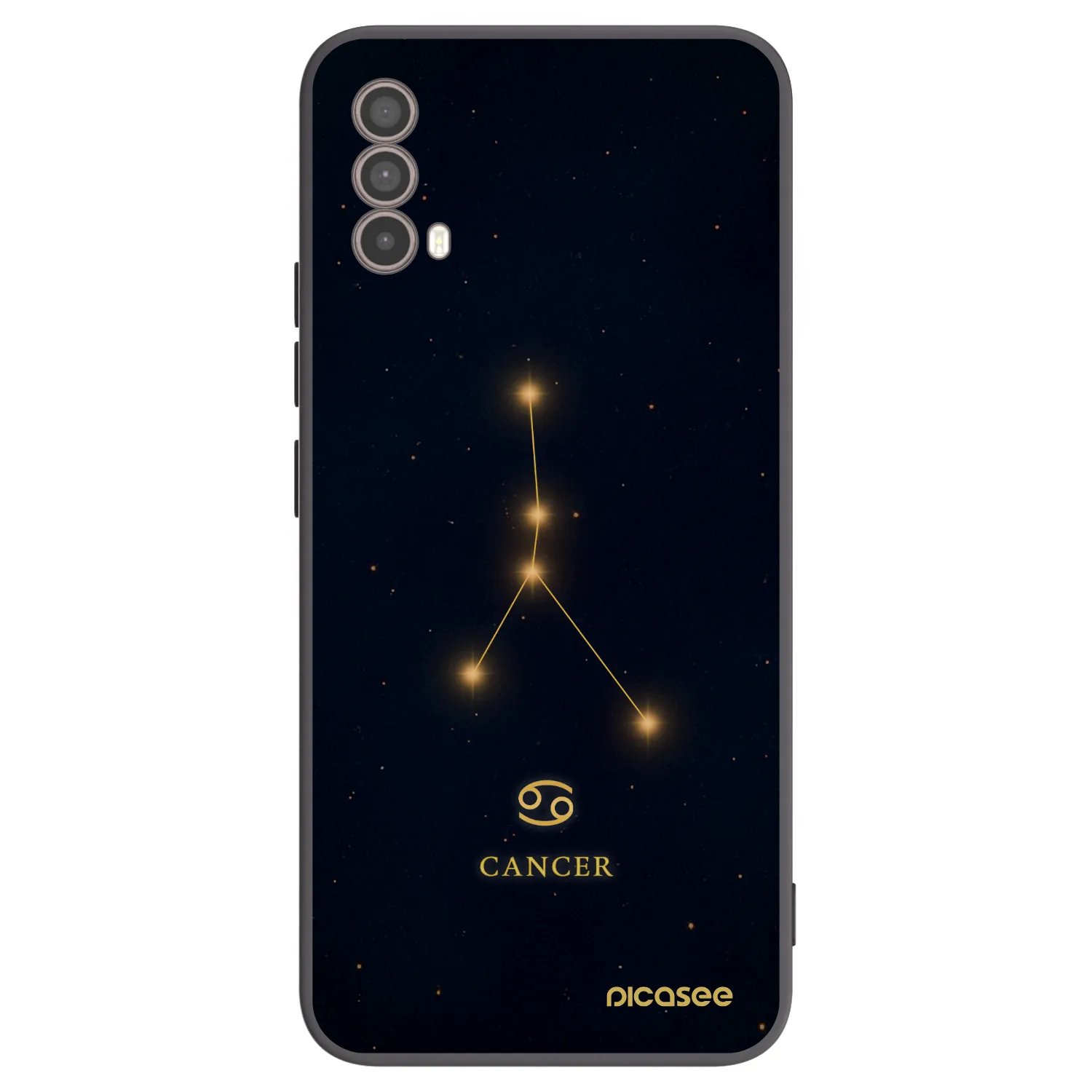 Picasee Motorola Moto E40 Hülle - Schwarzes Silikon - CANCER