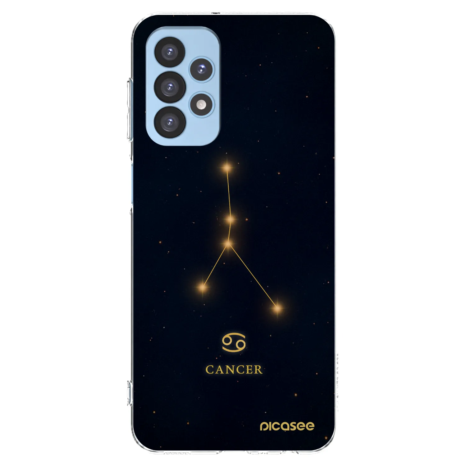 Picasee Samsung Galaxy A23 A235F 4G Hülle - Transparentes Silikon - CANCER