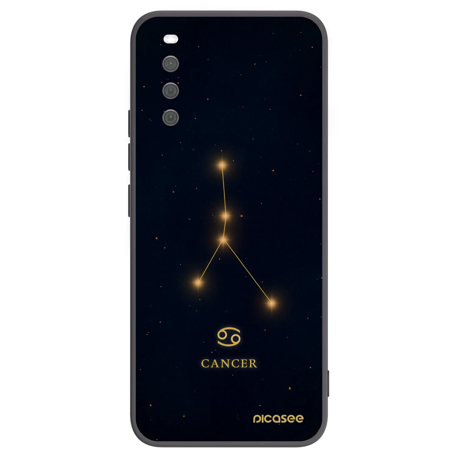 Picasee Sony Xperia 10 III Hülle - Schwarzes Silikon - CANCER