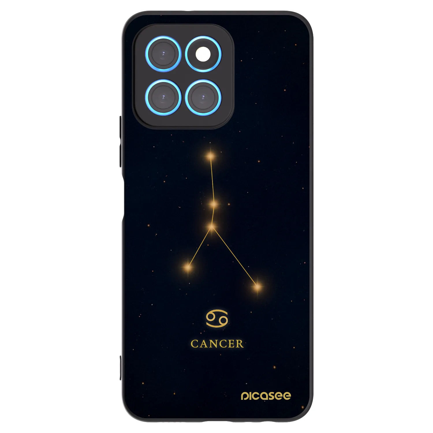 Picasee Honor X8 5G Hülle - Schwarzes Silikon - CANCER