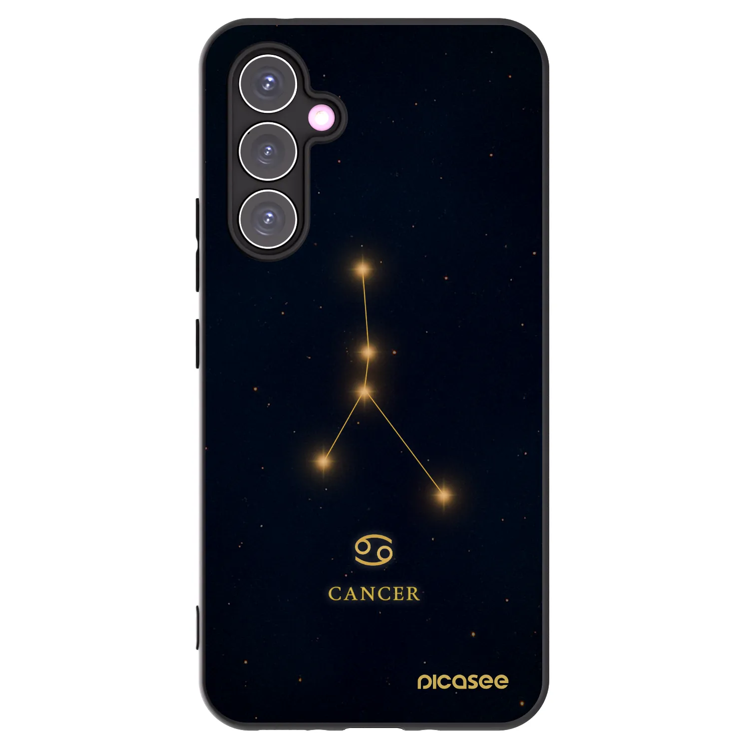Picasee Samsung Galaxy A54 5G A546B Hülle - Schwarzes Silikon - CANCER