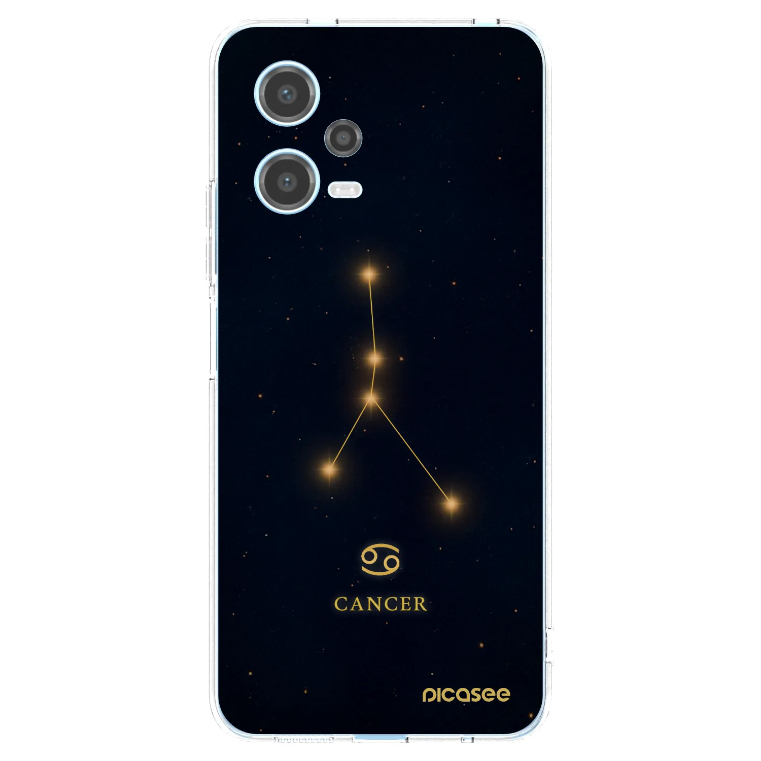 Picasee Xiaomi Redmi Note 12 5G Hülle - Transparentes Silikon - CANCER