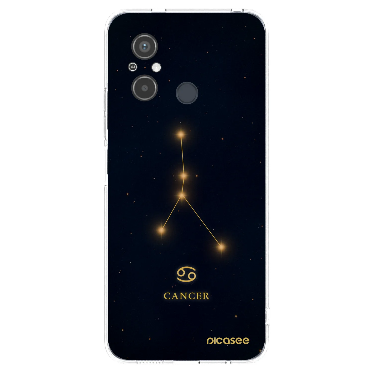 Picasee Xiaomi Redmi 12C Hülle - Transparentes Silikon - CANCER