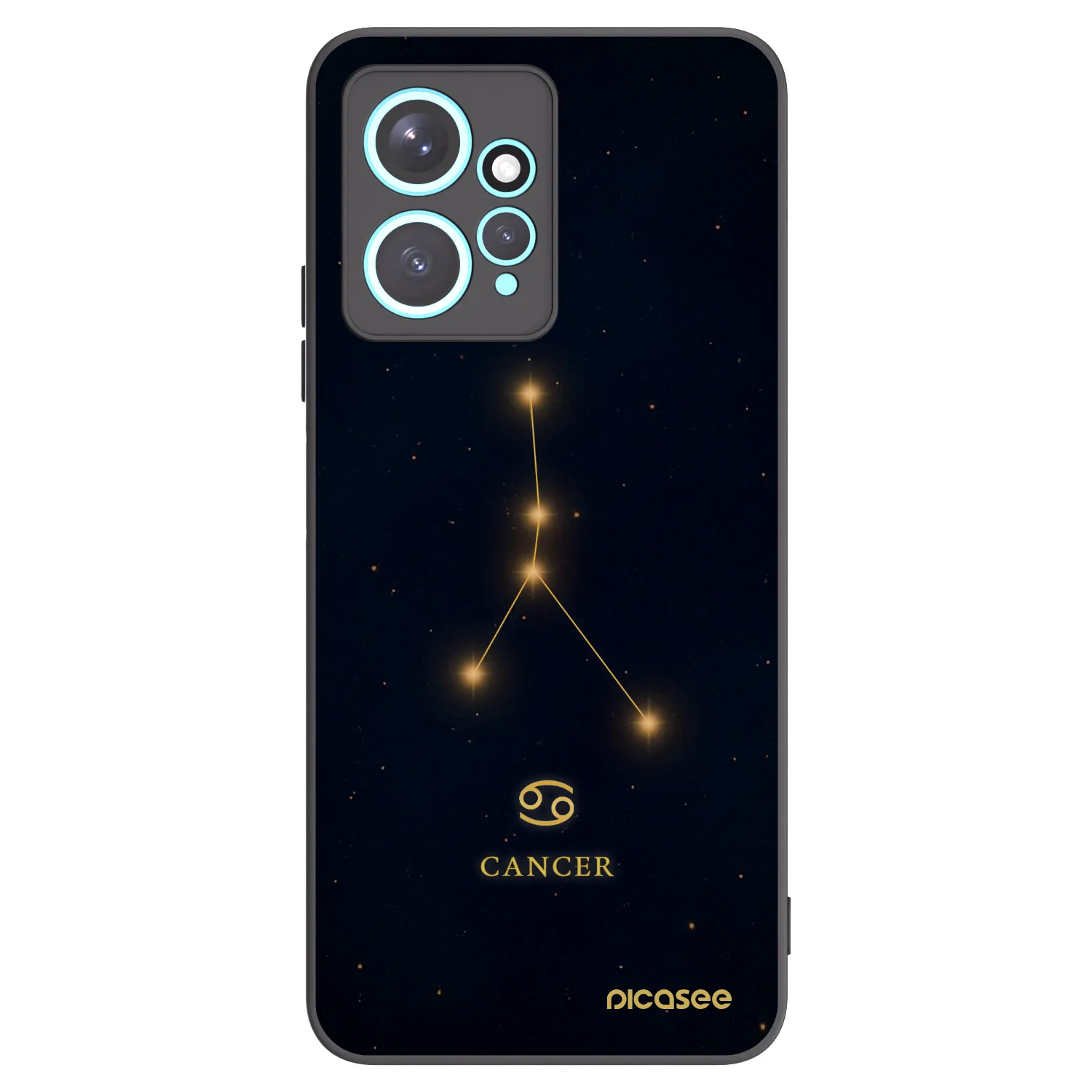 Picasee Xiaomi Redmi Note 12 4G Hülle - Schwarzes Silikon - CANCER