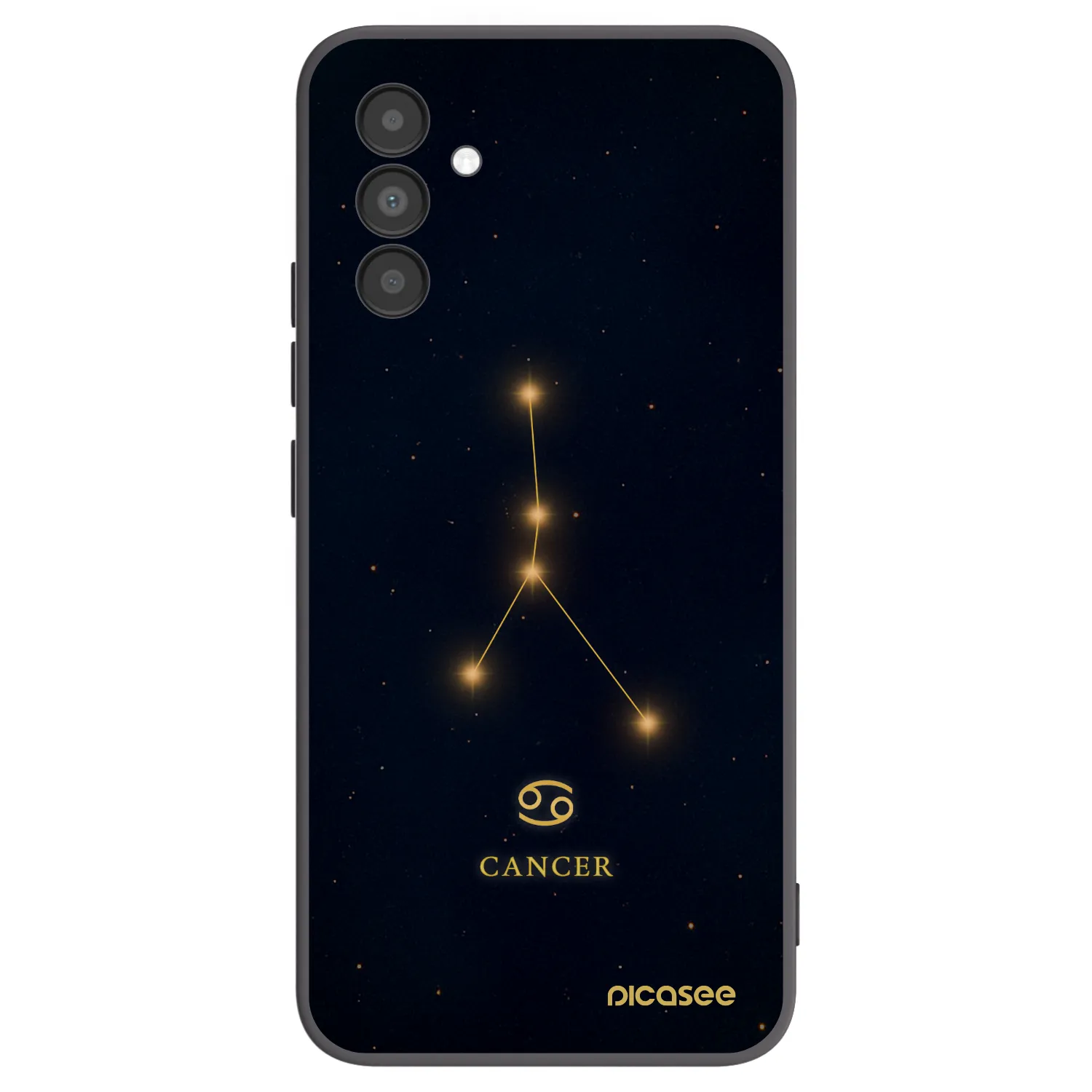 Picasee Samsung Galaxy A04s A047F Hülle - Schwarzes Silikon - CANCER