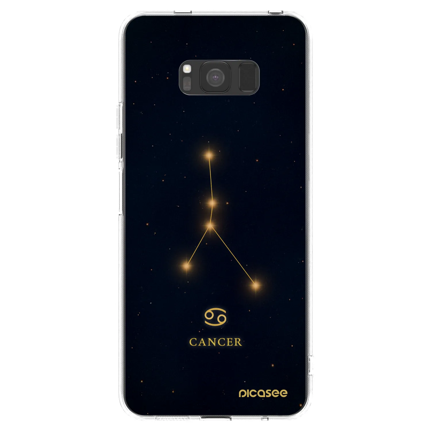 Picasee Samsung Galaxy S8 G950F Hülle - Transparentes Silikon - CANCER