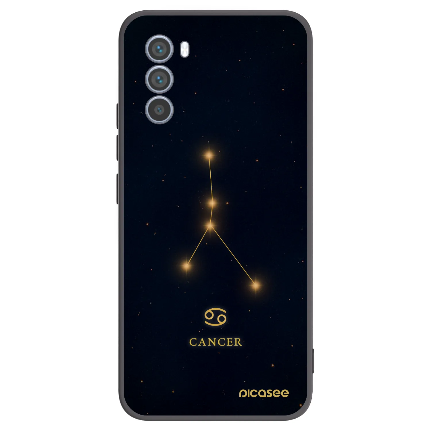 Picasee Motorola Moto G62 Hülle - Schwarzes Silikon - CANCER