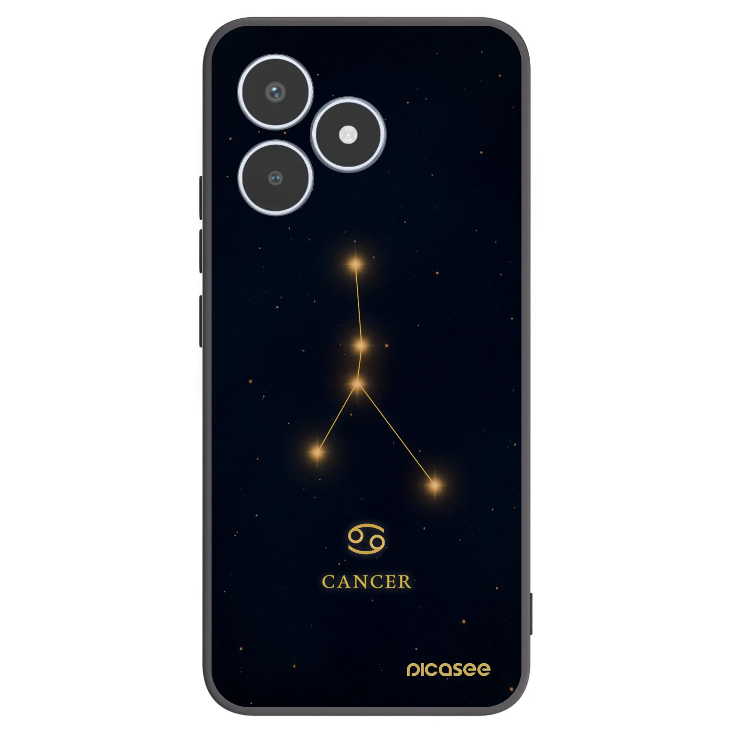 Picasee Realme C53 Hülle - Schwarzes Silikon - CANCER
