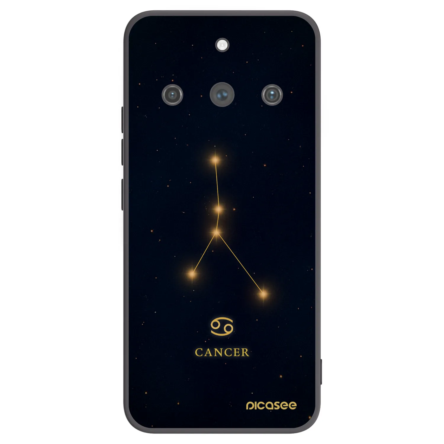 Picasee Realme 11 Pro+ Hülle - Schwarzes Silikon - CANCER