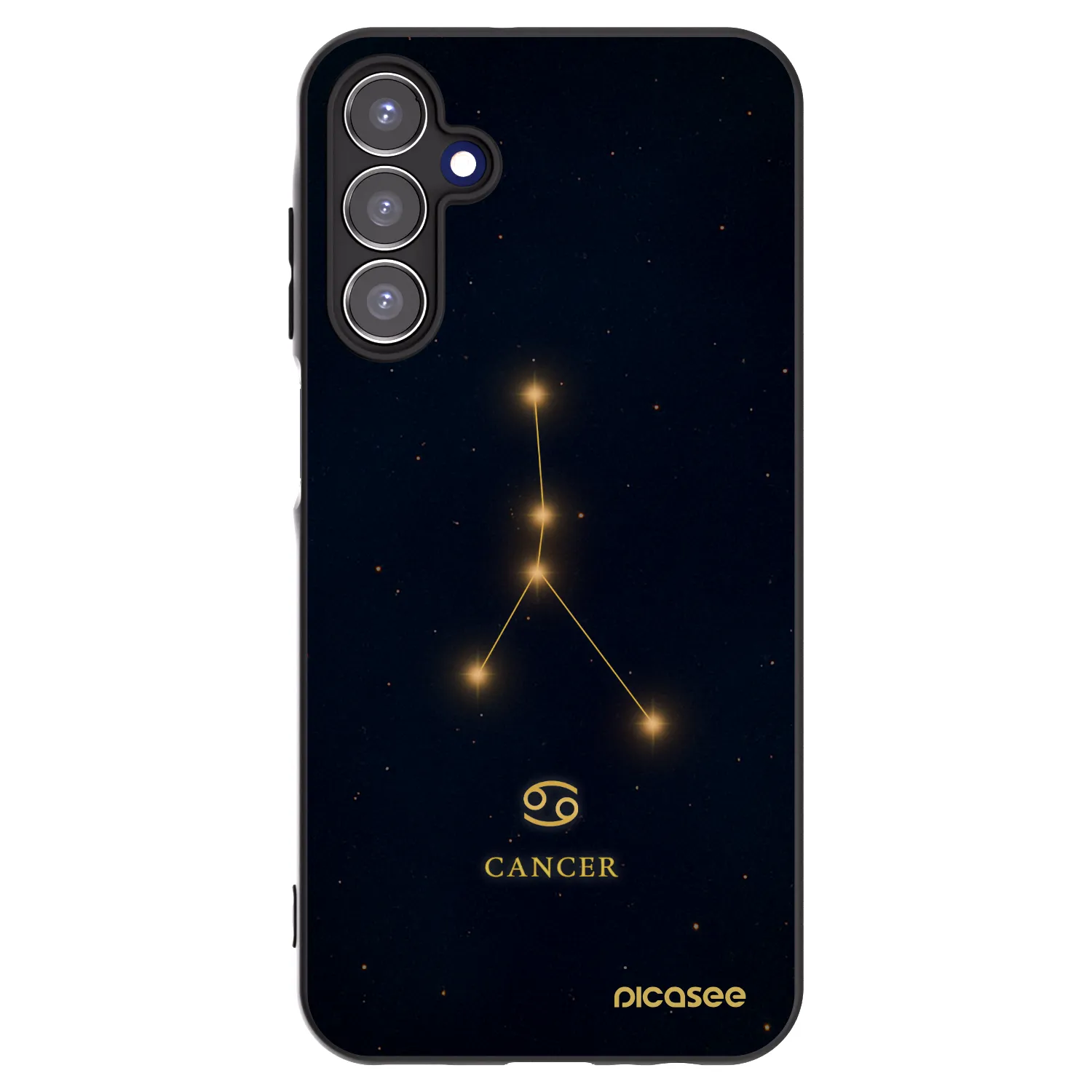 Picasee Samsung Galaxy A15 A156B 5G Hülle - Schwarzes Silikon - CANCER