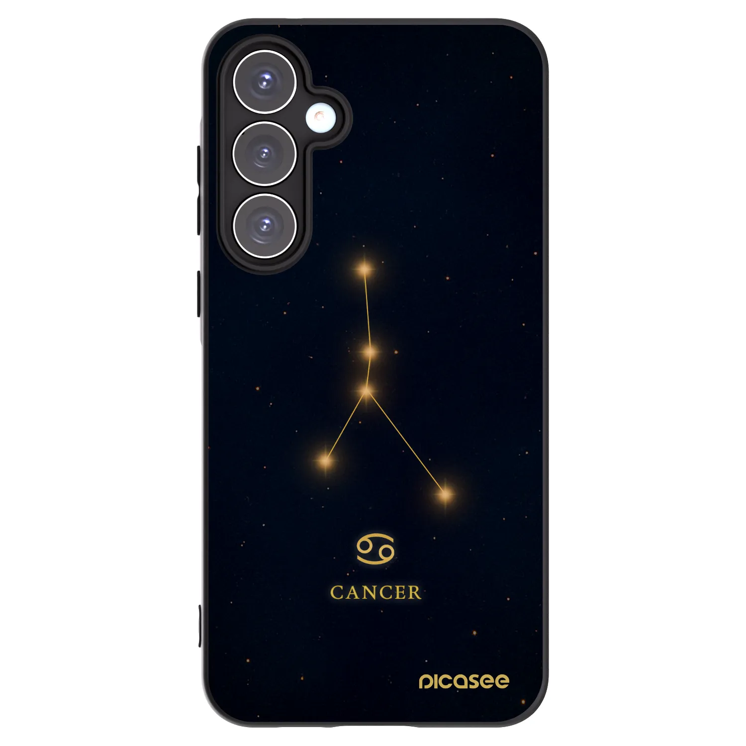 Picasee Samsung Galaxy A55 5G A556B Hülle - Schwarzes Silikon - CANCER