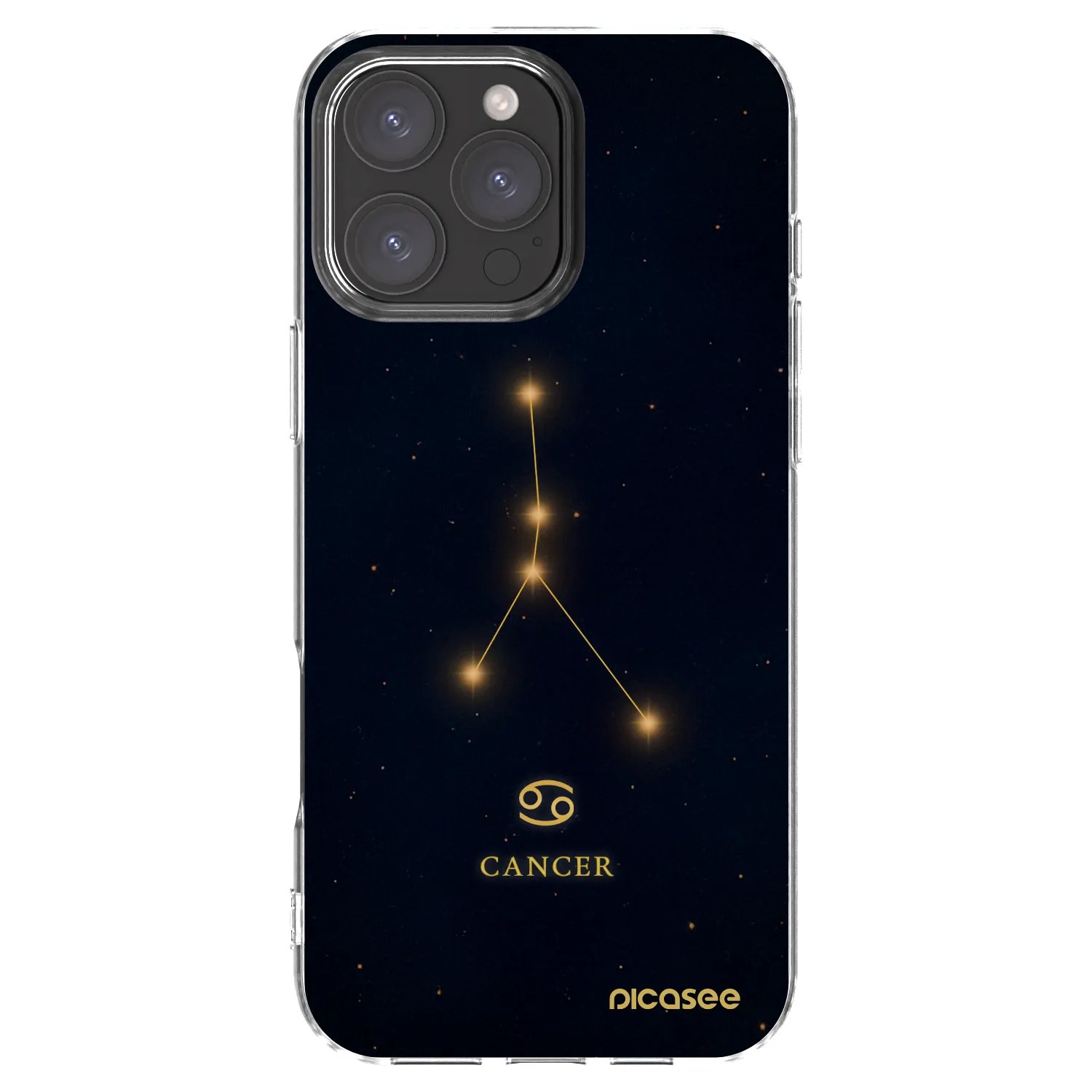 Picasee Apple iPhone 16 Pro Max Hülle - Transparentes Silikon - CANCER