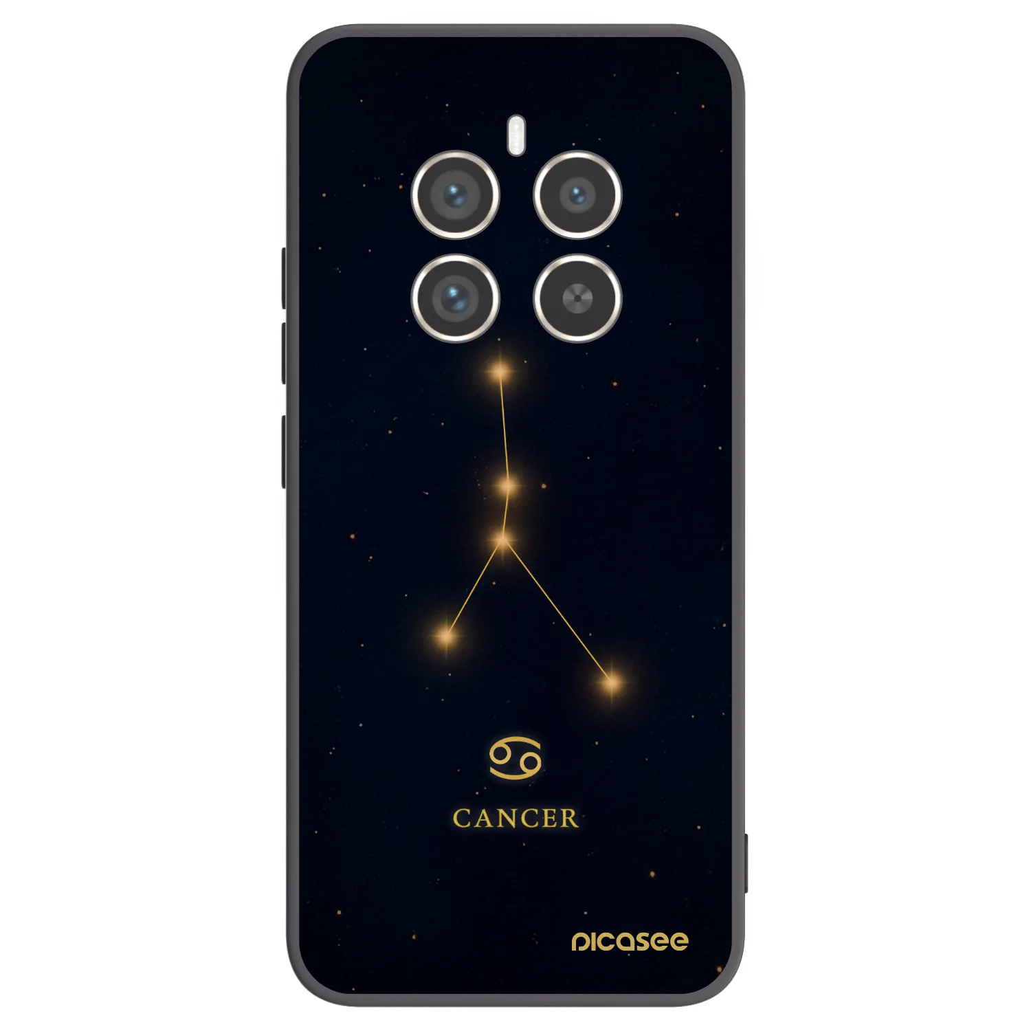Picasee Realme 12 Pro 5G Hülle - Schwarzes Silikon - CANCER