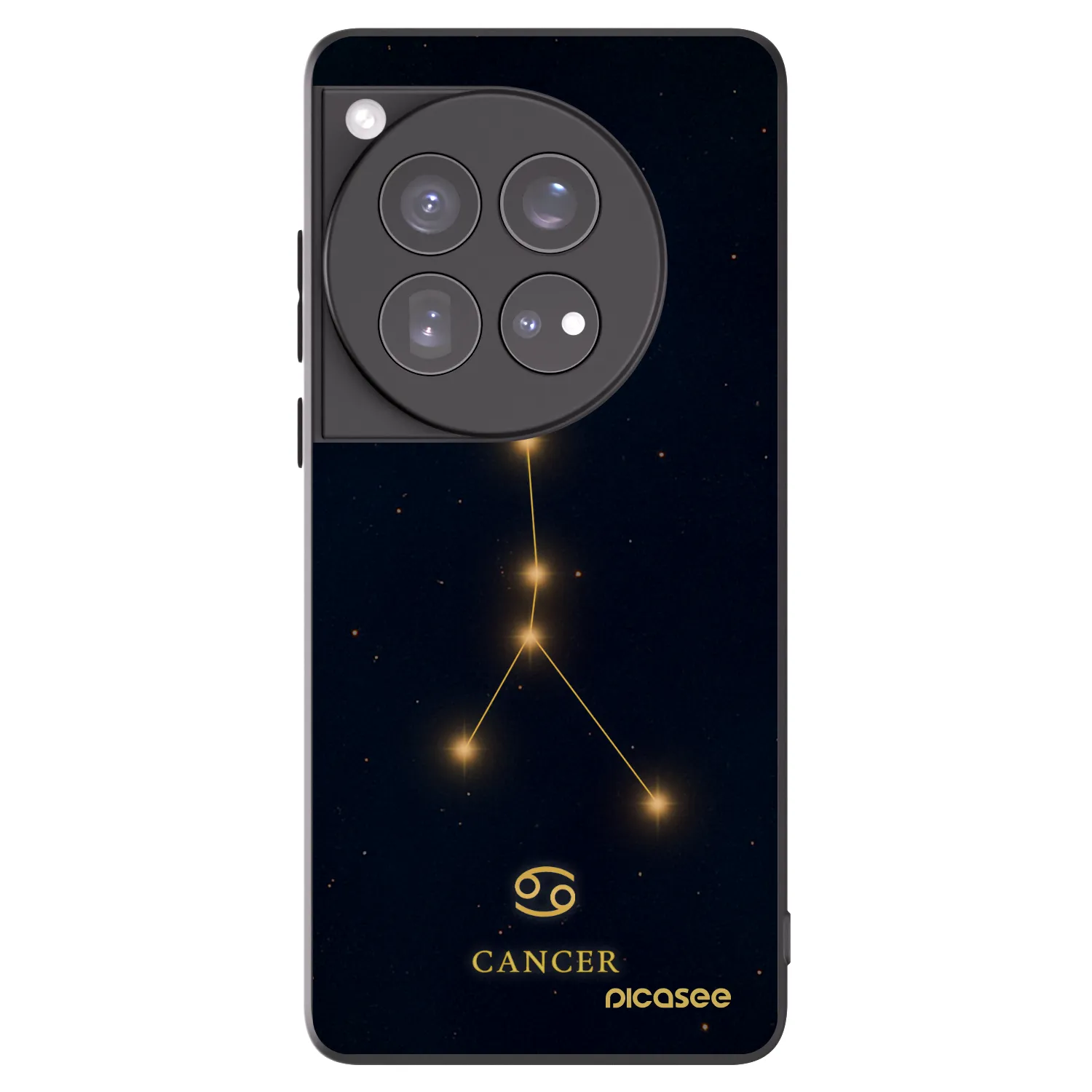 Picasee OnePlus 12 5G Hülle - Schwarzes Silikon - CANCER