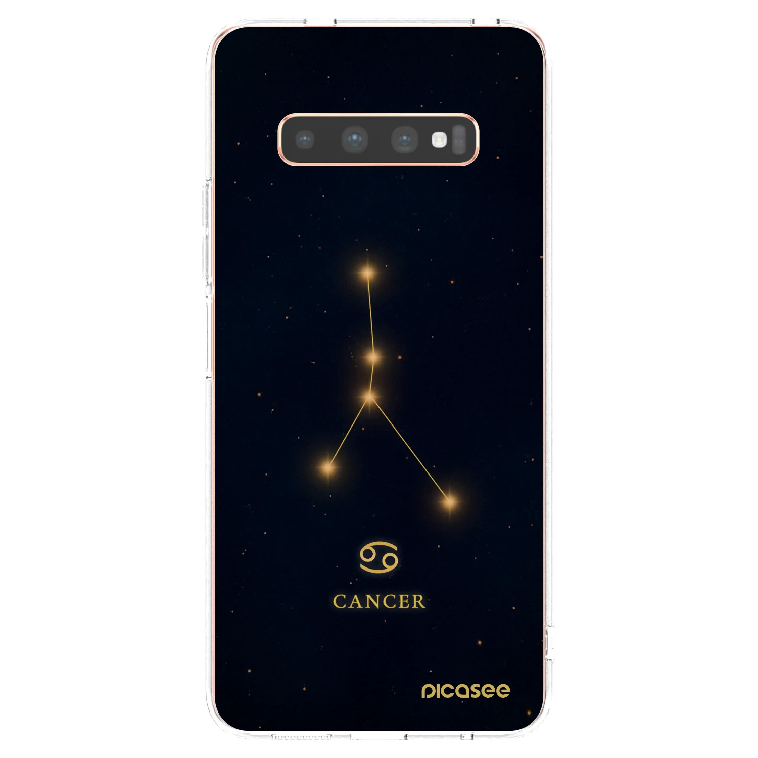 Picasee Samsung Galaxy S10 Plus G975 Hülle - Transparentes Silikon - CANCER