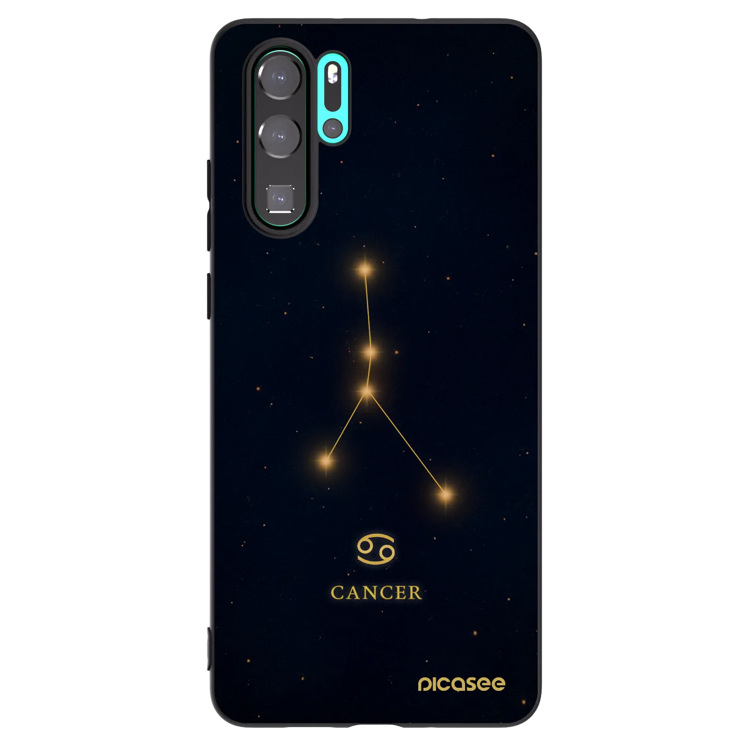 Picasee Huawei P30 Pro Hülle - Schwarzes Silikon - CANCER