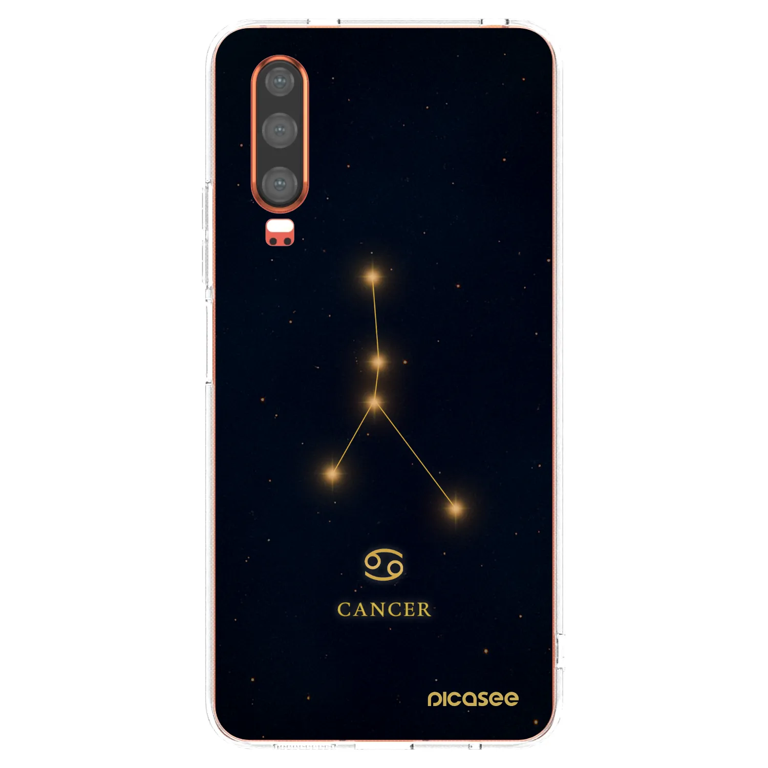 Picasee Huawei P30 Hülle - Transparentes Silikon - CANCER
