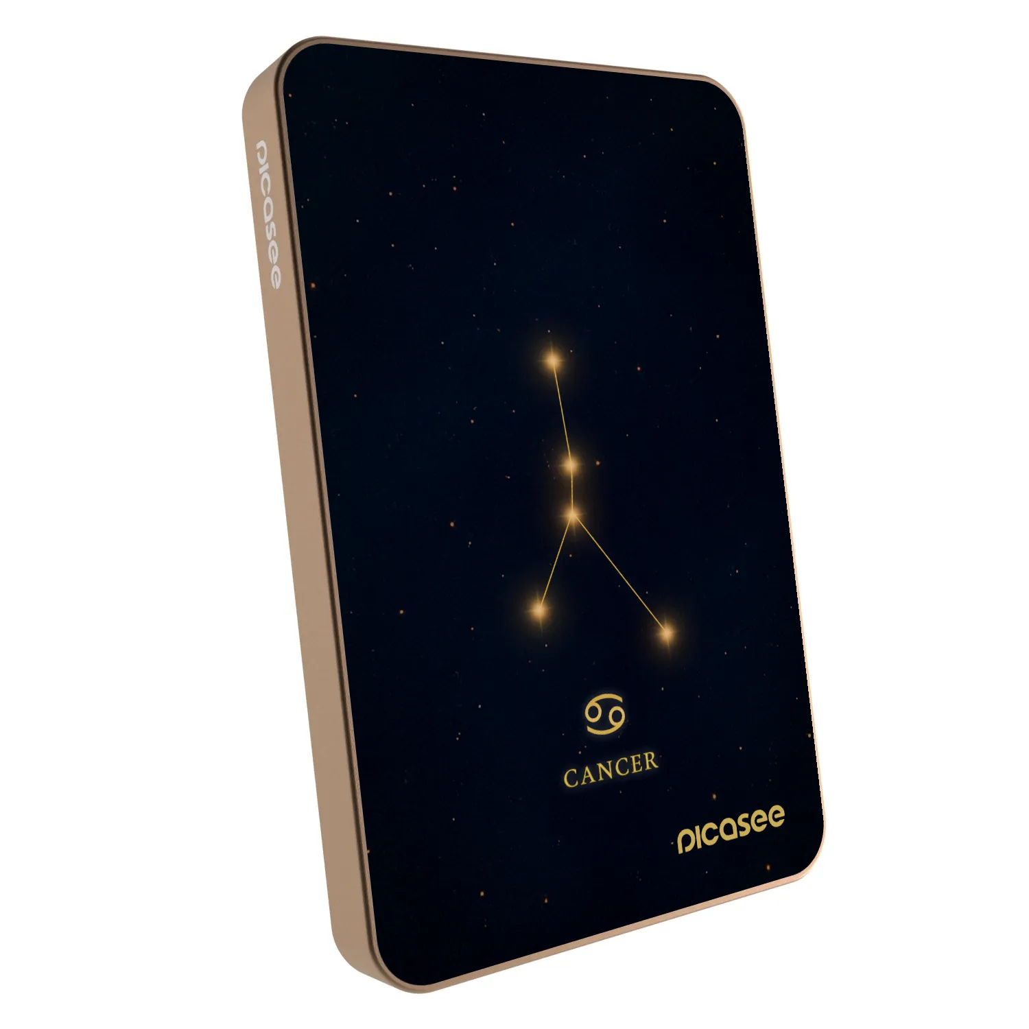 Picasee Powerbank mit MagSafe 5 000 mAh Golden - CANCER