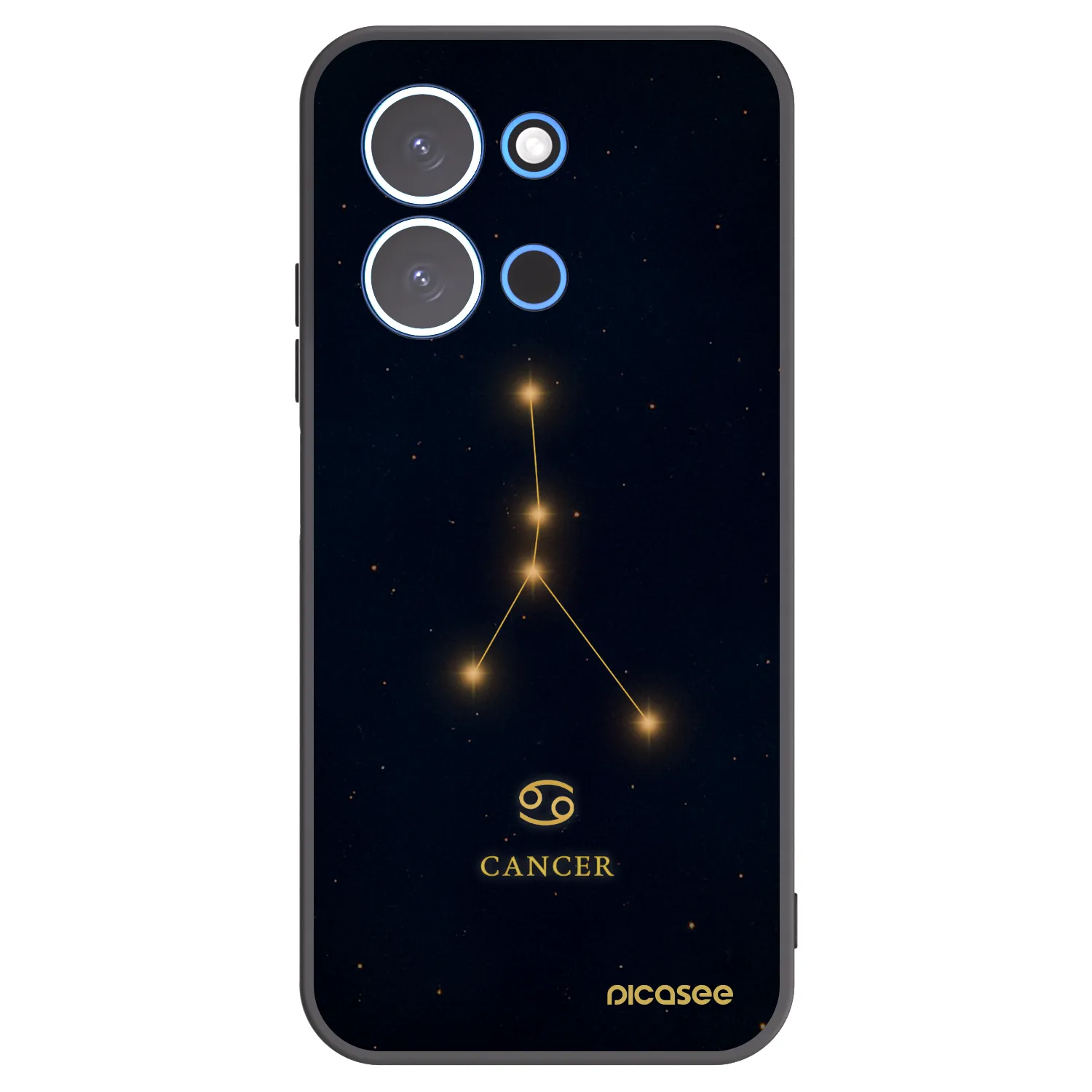 Picasee Xiaomi Redmi 15C 4G Hülle - Schwarzes Silikon - CANCER