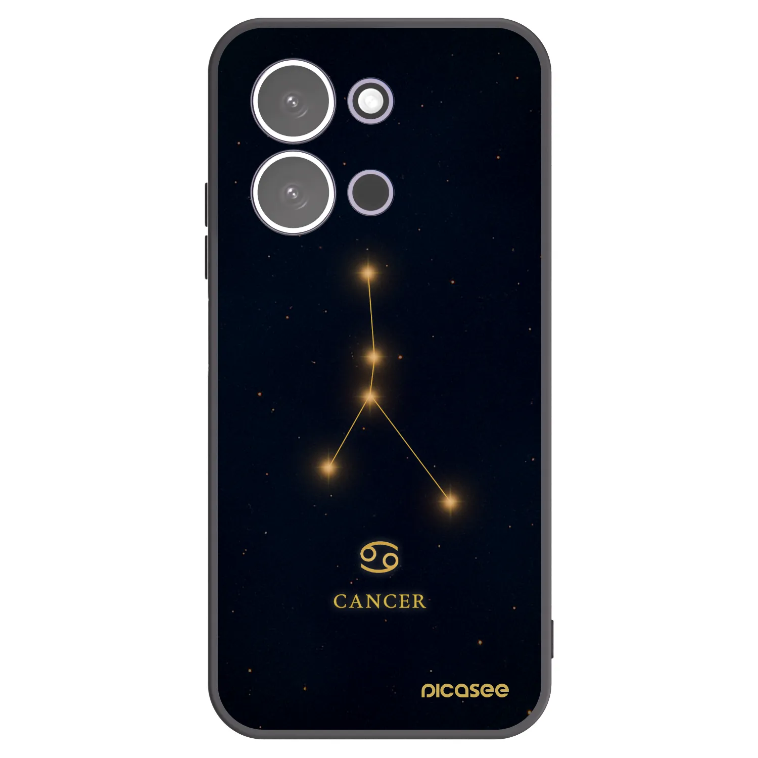 Picasee Xiaomi Redmi 15C 5G Hülle - Schwarzes Silikon - CANCER