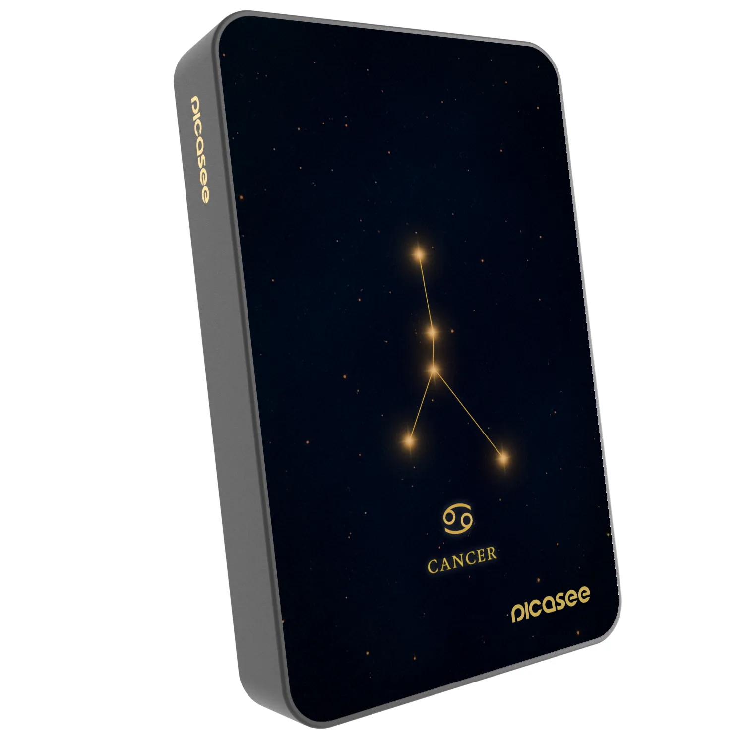Picasee Powerbank mit MagSafe 10 000 mAh Grau - CANCER