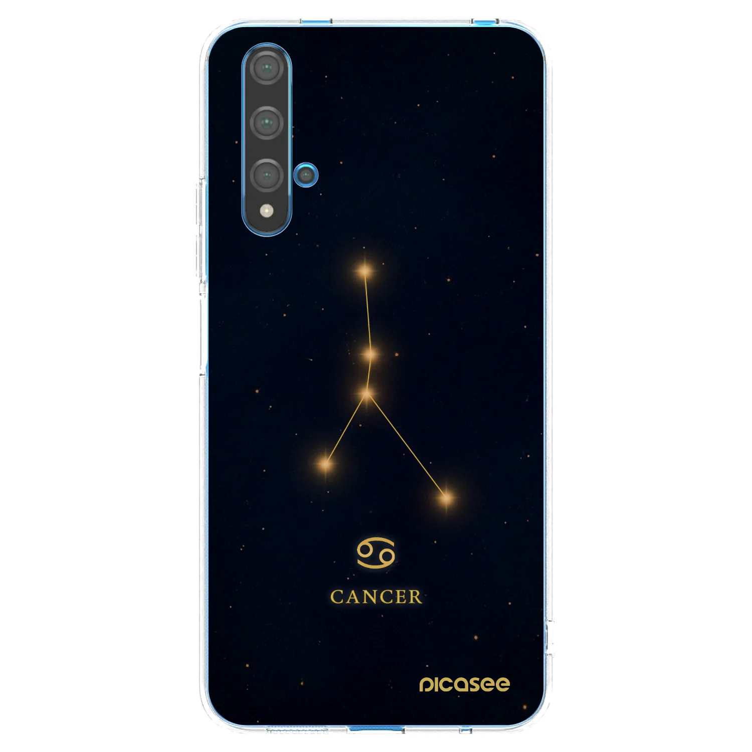 Picasee Huawei Nova 5T Hülle - Transparentes Silikon - CANCER